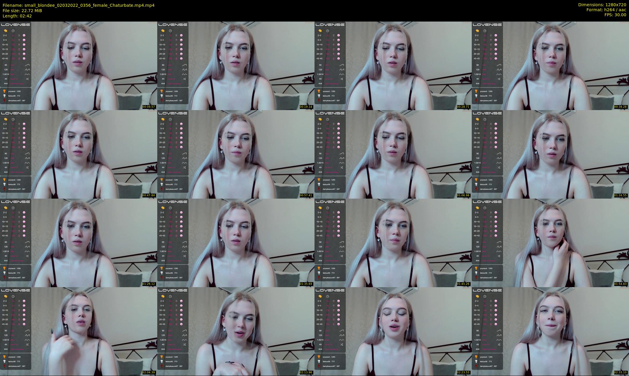 small_blondee — 3 minute Chaturbate female cam show recording, 720p, Mar 2, 2022