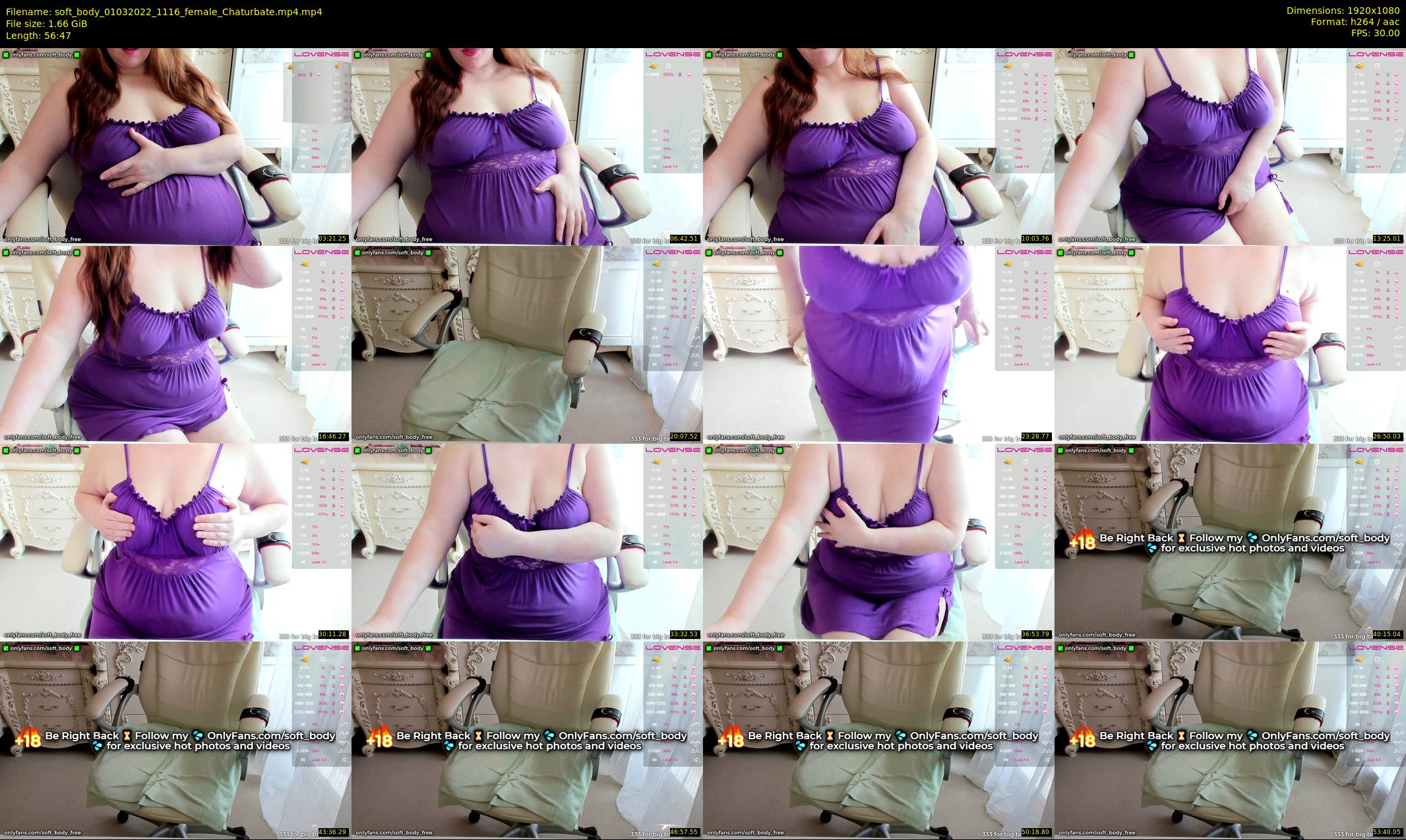 soft_body — 57 minute Chaturbate female cam show recording, 1080p, Mar 1, 2022