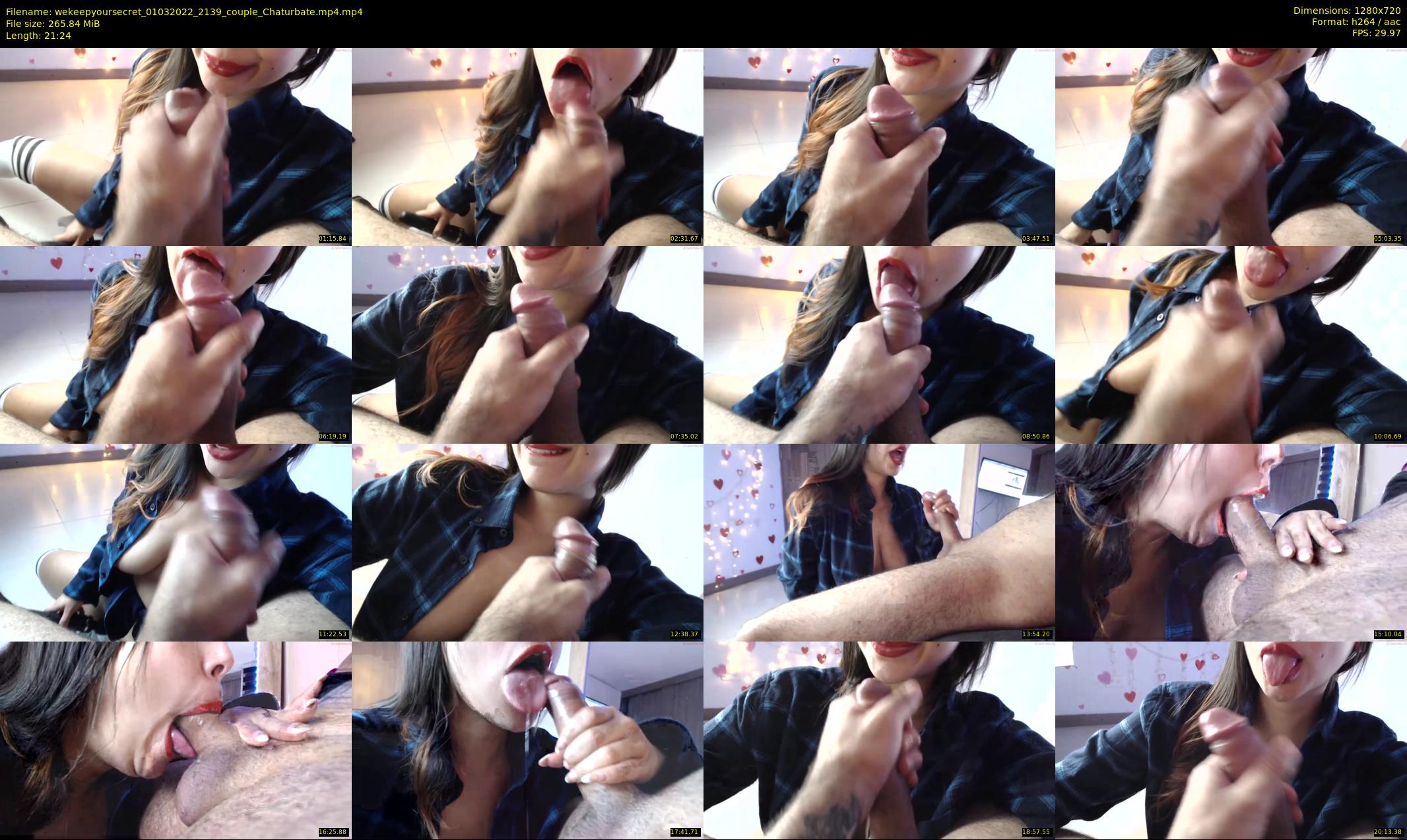 wekeepyoursecret — 22 minute Chaturbate couple cam show recording, 720p, Mar 1, 2022