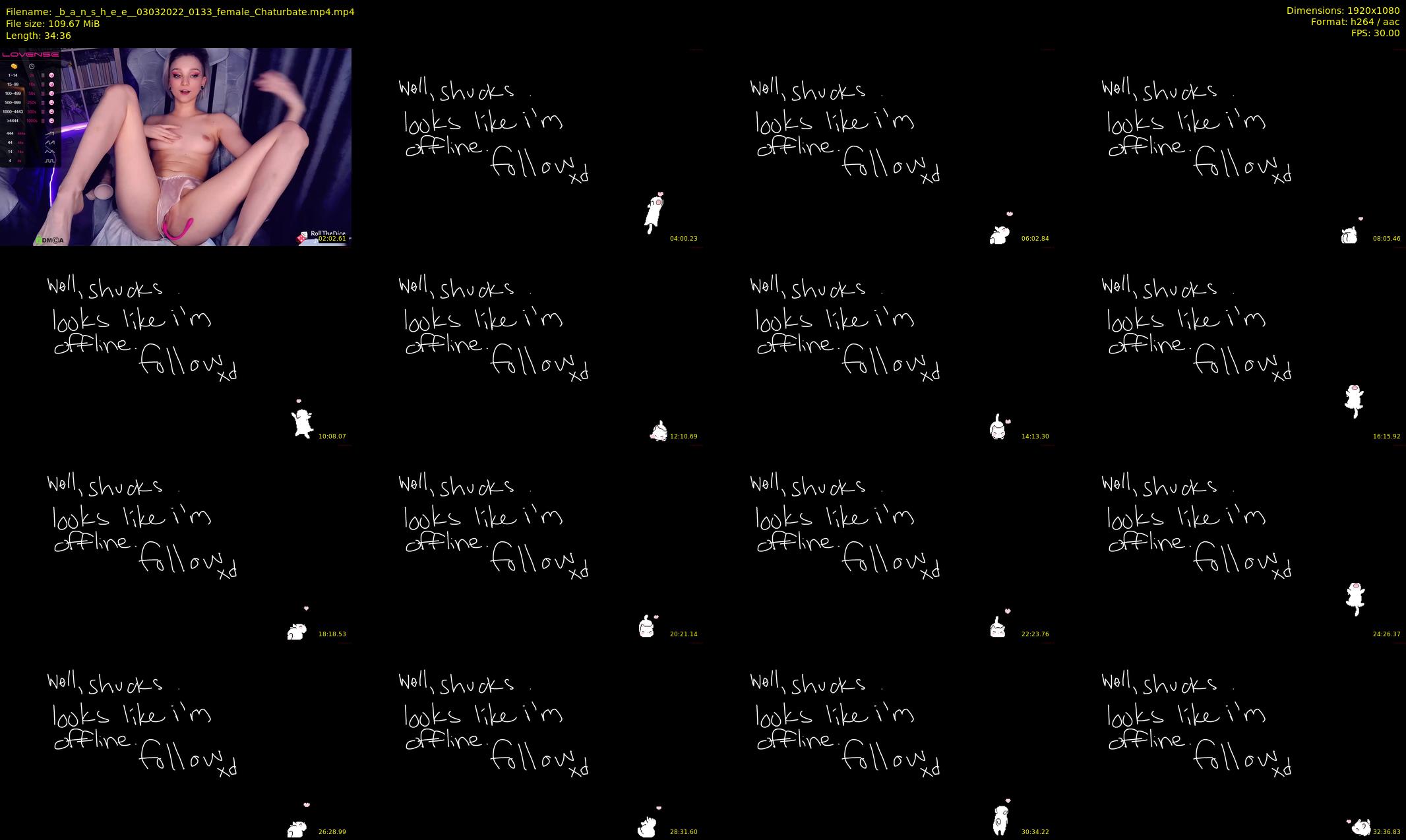 _b_a_n_s_h_e_e_ — 35 minute Chaturbate female cam show recording, 1080p, Mar 3, 2022