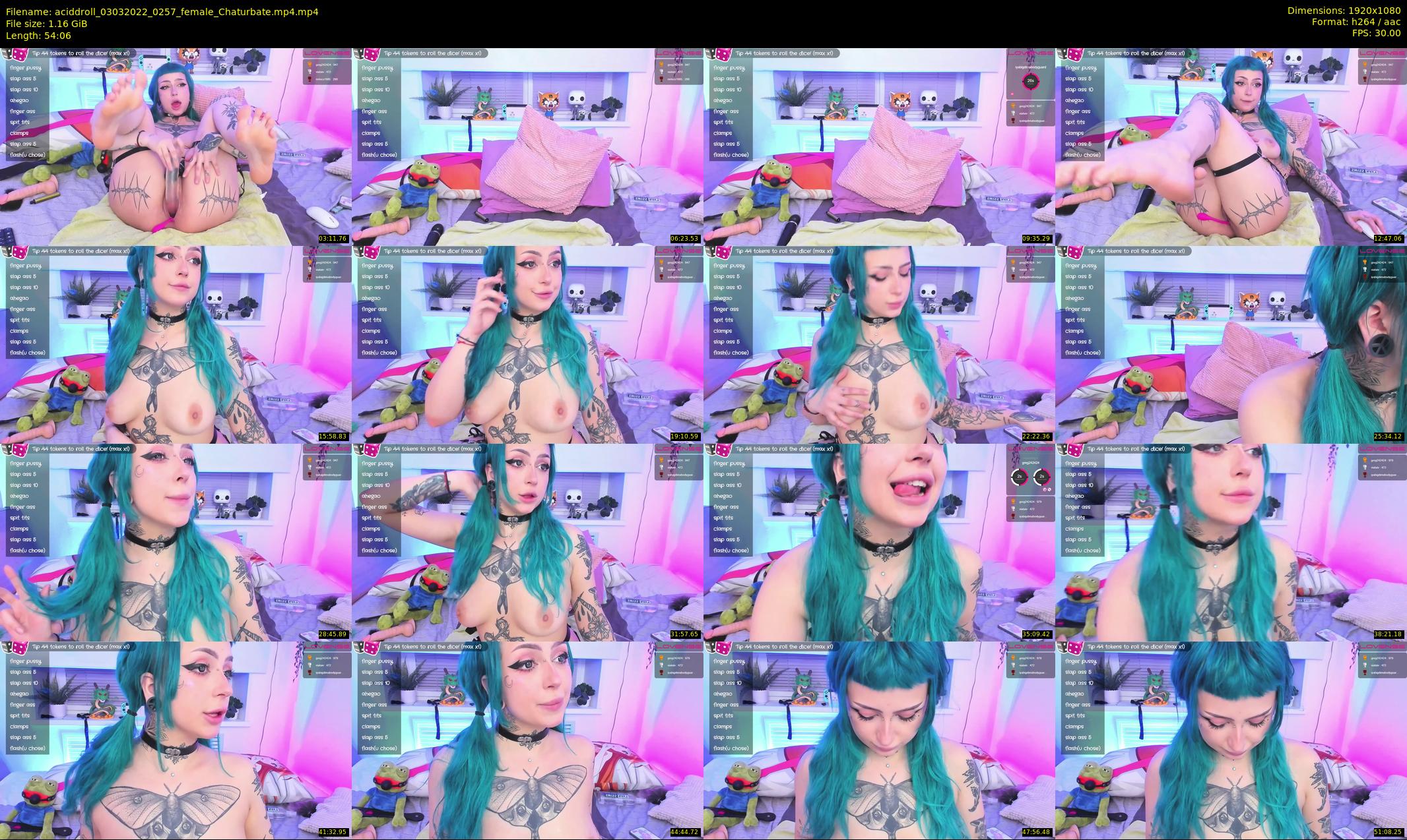 aciddroll — 55 minute Chaturbate female cam show recording, 1080p, Mar 3, 2022