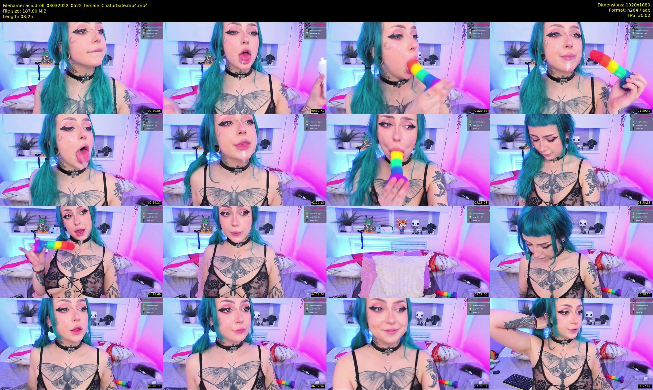 aciddroll — 9 minute Chaturbate female cam show recording, 1080p, Mar 3, 2022