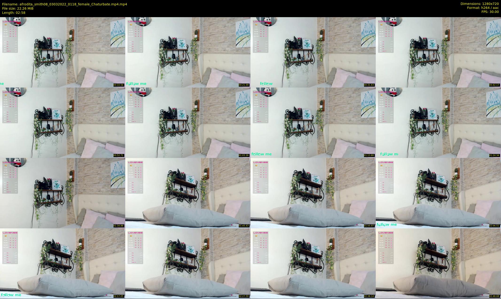 afrodita_smith08 — 3 minute Chaturbate female cam show recording, 720p, Mar 3, 2022