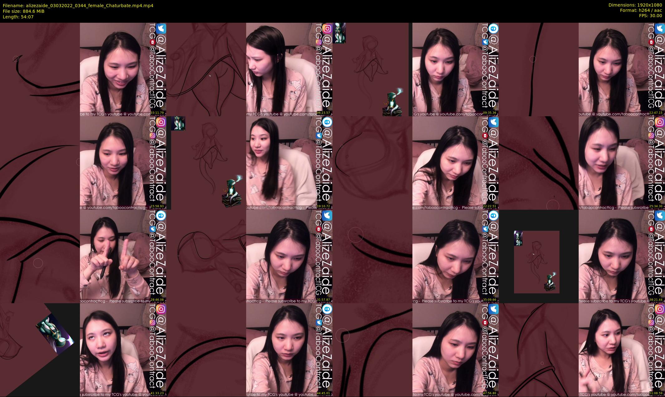 alizezaide — 55 minute Chaturbate female cam show recording, 1080p, Mar 3, 2022