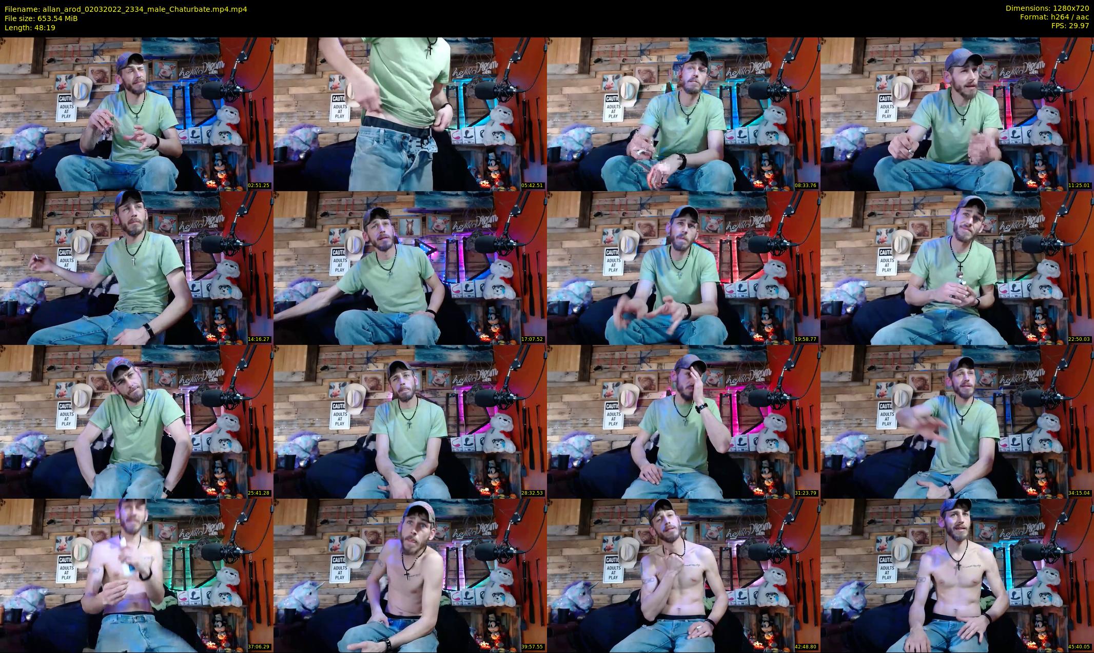 allan_arod — 49 minute Chaturbate male cam show recording, 720p, Mar 2, 2022