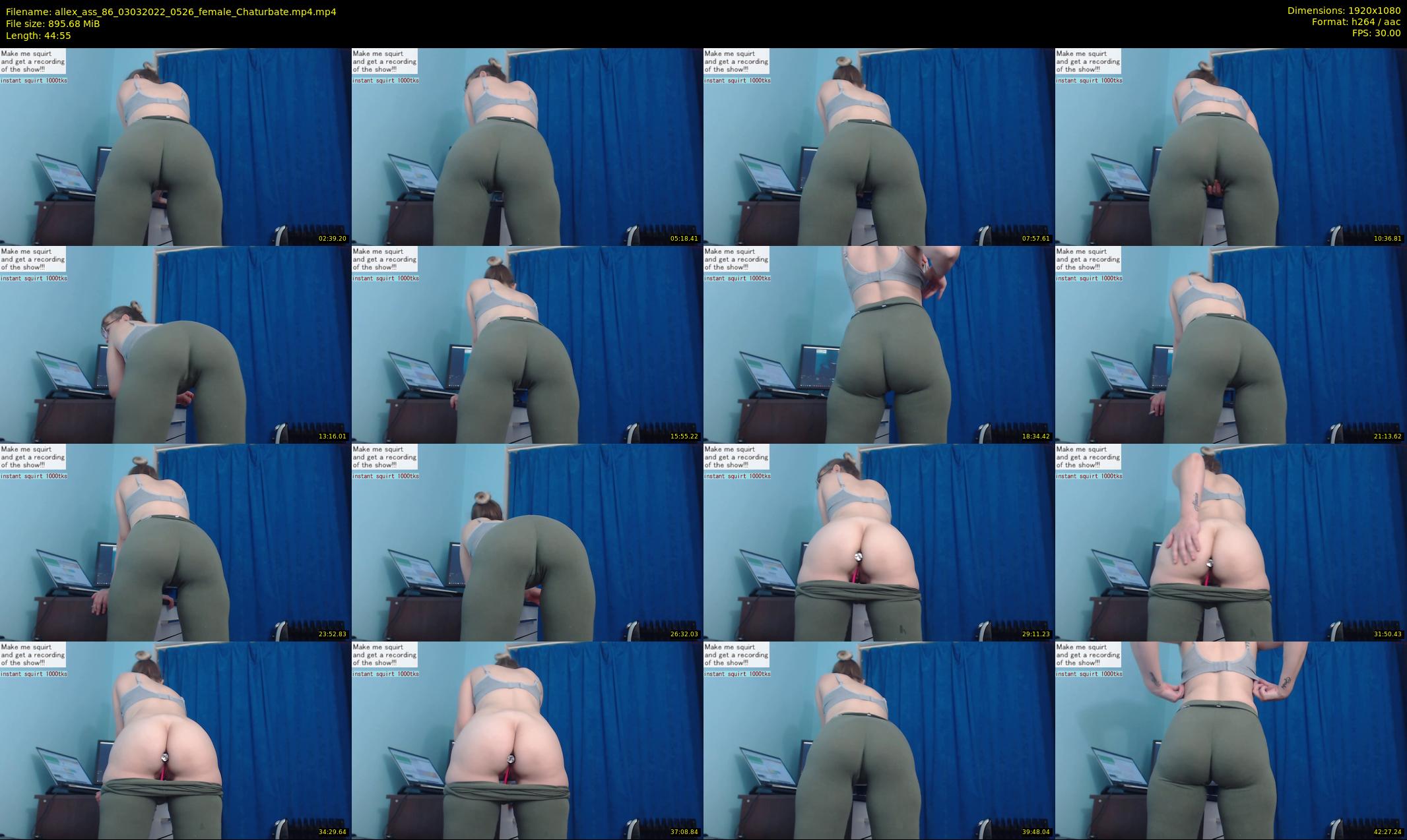 allex_ass_86 — 45 minute Chaturbate female cam show recording, 1080p, Mar 3, 2022