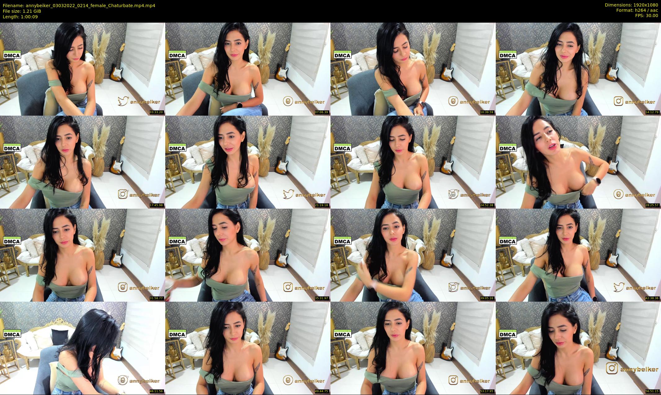 annybeiker — 61 minute Chaturbate female cam show recording, 1080p, Mar 3, 2022