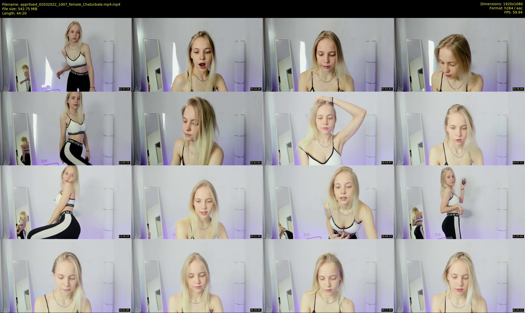 appr0ved — 45 minute Chaturbate female cam show recording, 1080p, Mar 2, 2022