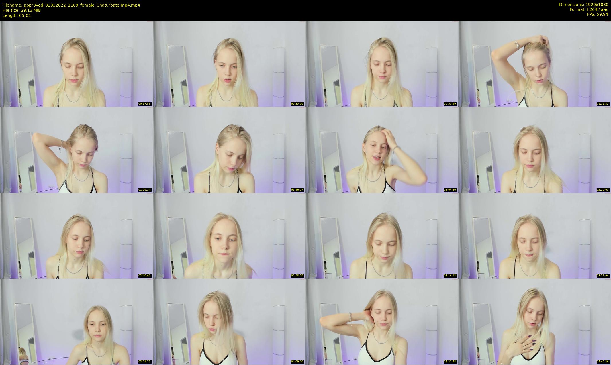 appr0ved — 6 minute Chaturbate female cam show recording, 1080p, Mar 2, 2022
