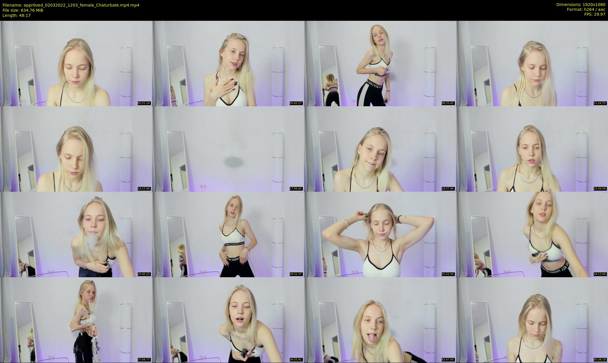 appr0ved — 49 minute Chaturbate female cam show recording, 1080p, Mar 2, 2022