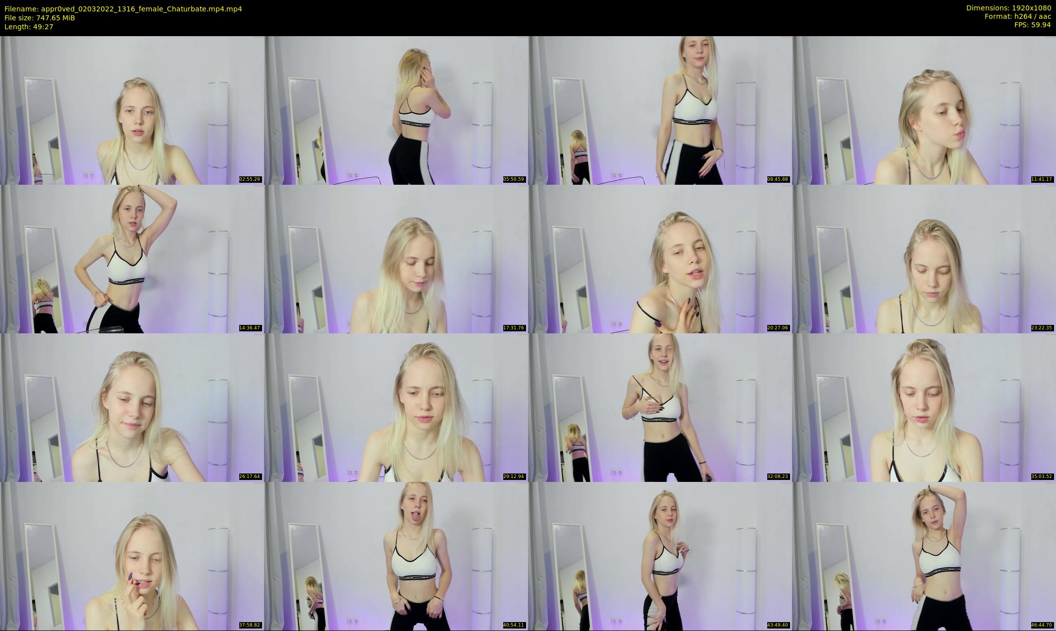 appr0ved — 50 minute Chaturbate female cam show recording, 1080p, Mar 2, 2022