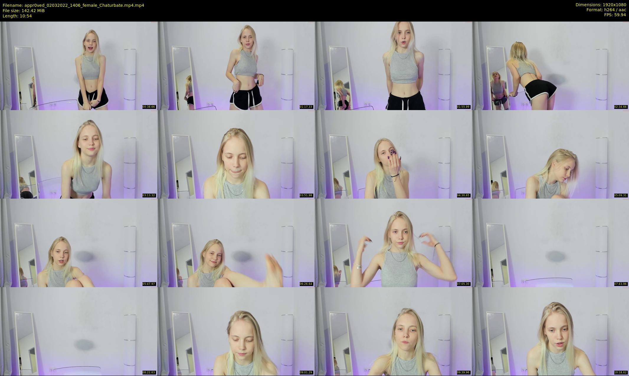 appr0ved — 11 minute Chaturbate female cam show recording, 1080p, Mar 2, 2022