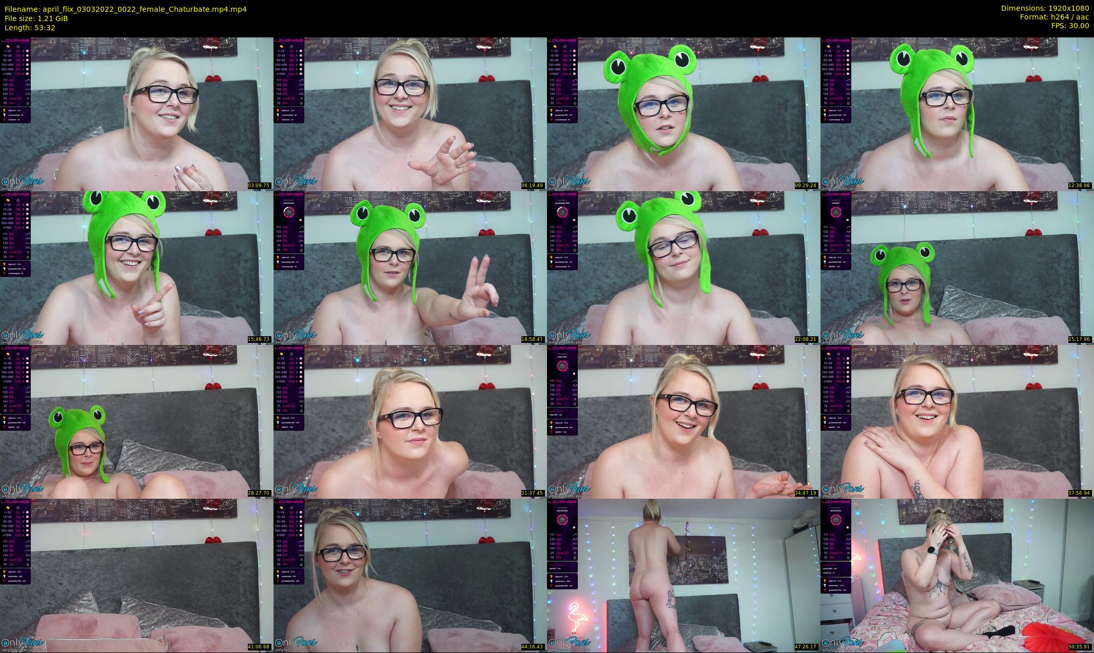 april_flix — 54 minute Chaturbate female cam show recording, 1080p, Mar 3, 2022