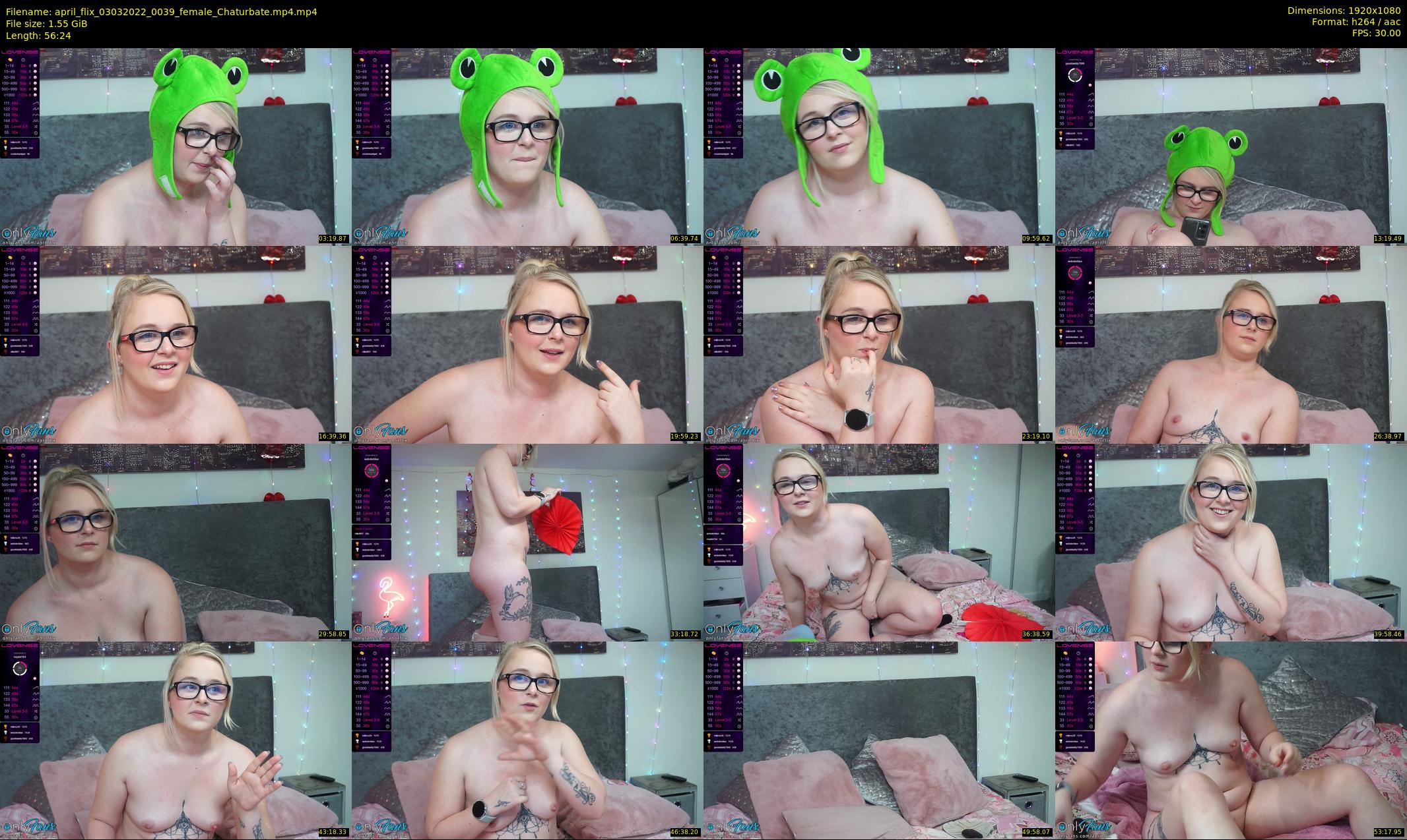 april_flix — 57 minute Chaturbate female cam show recording, 1080p, Mar 3, 2022