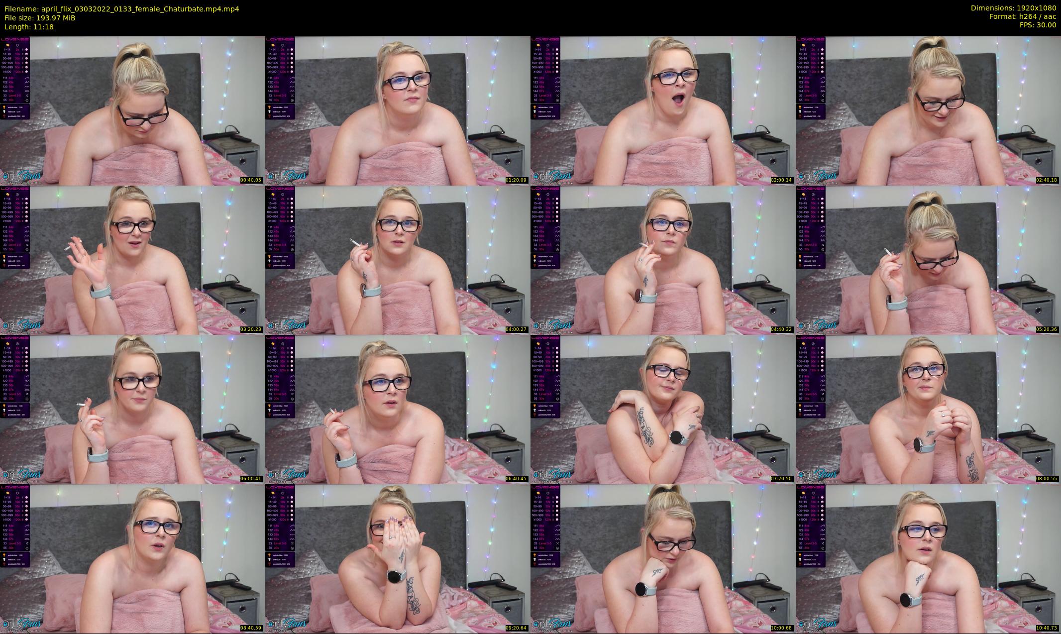 april_flix — 12 minute Chaturbate female cam show recording, 1080p, Mar 3, 2022