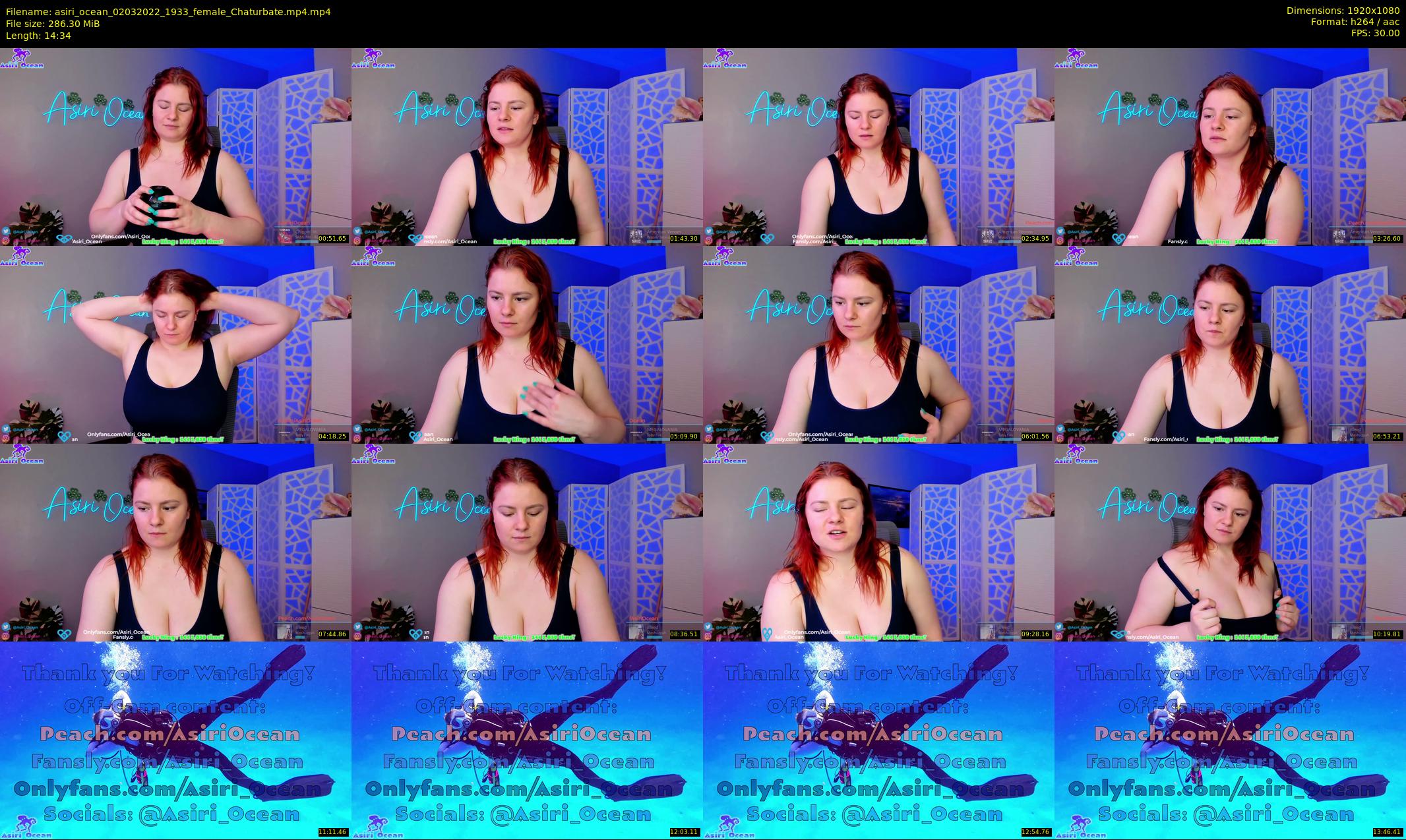 asiri_ocean — 15 minute Chaturbate female cam show recording, 1080p, Mar 2, 2022