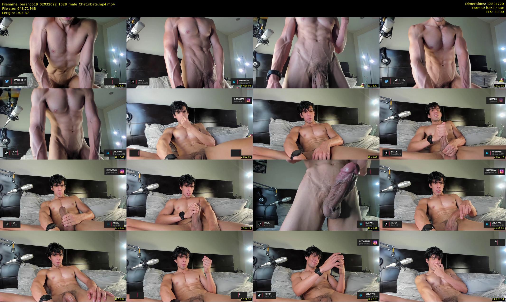 beranco19 — 64 minute Chaturbate male cam show recording, 720p, Mar 2, 2022