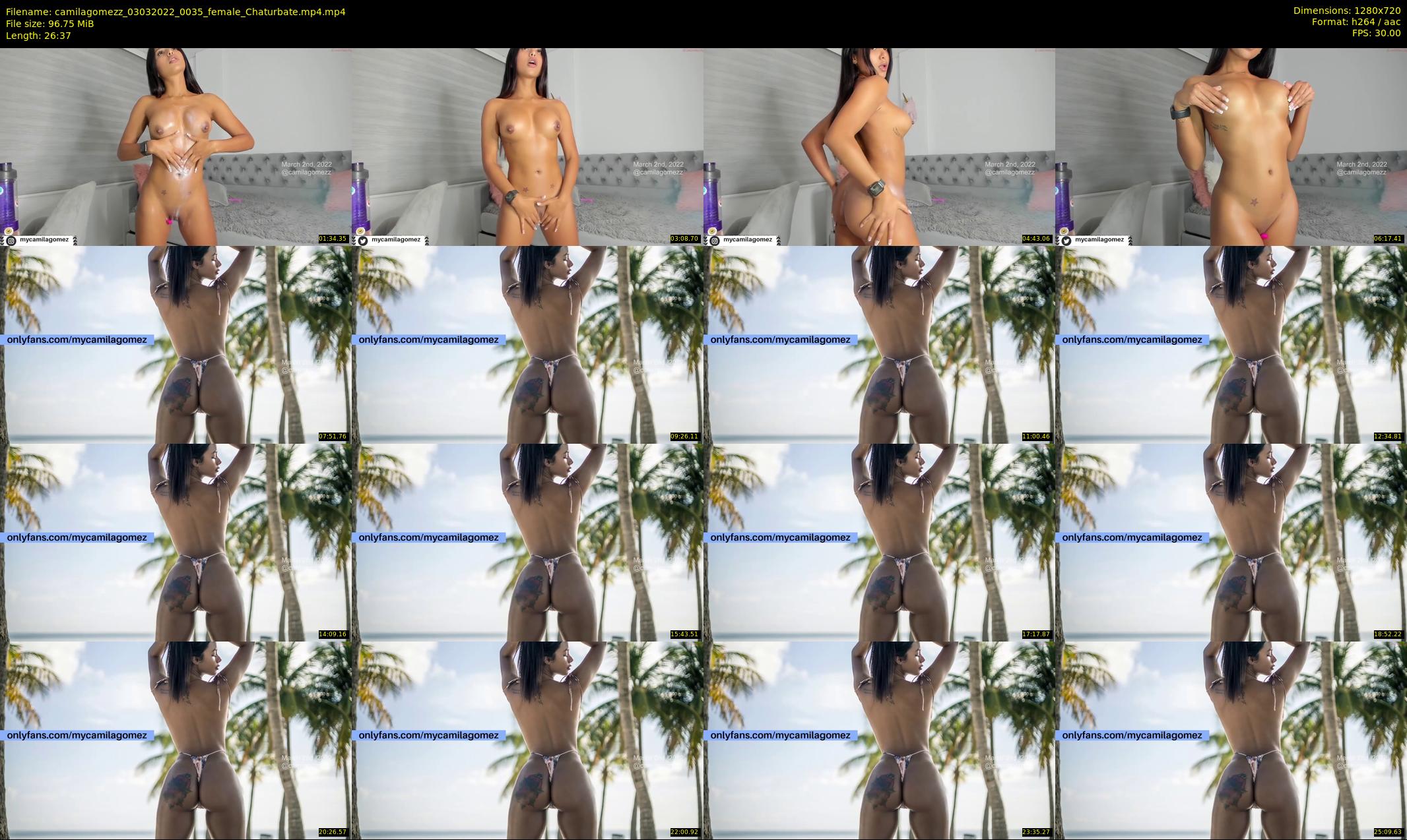 camilagomezz — 27 minute Chaturbate female cam show recording, 720p, Mar 3, 2022