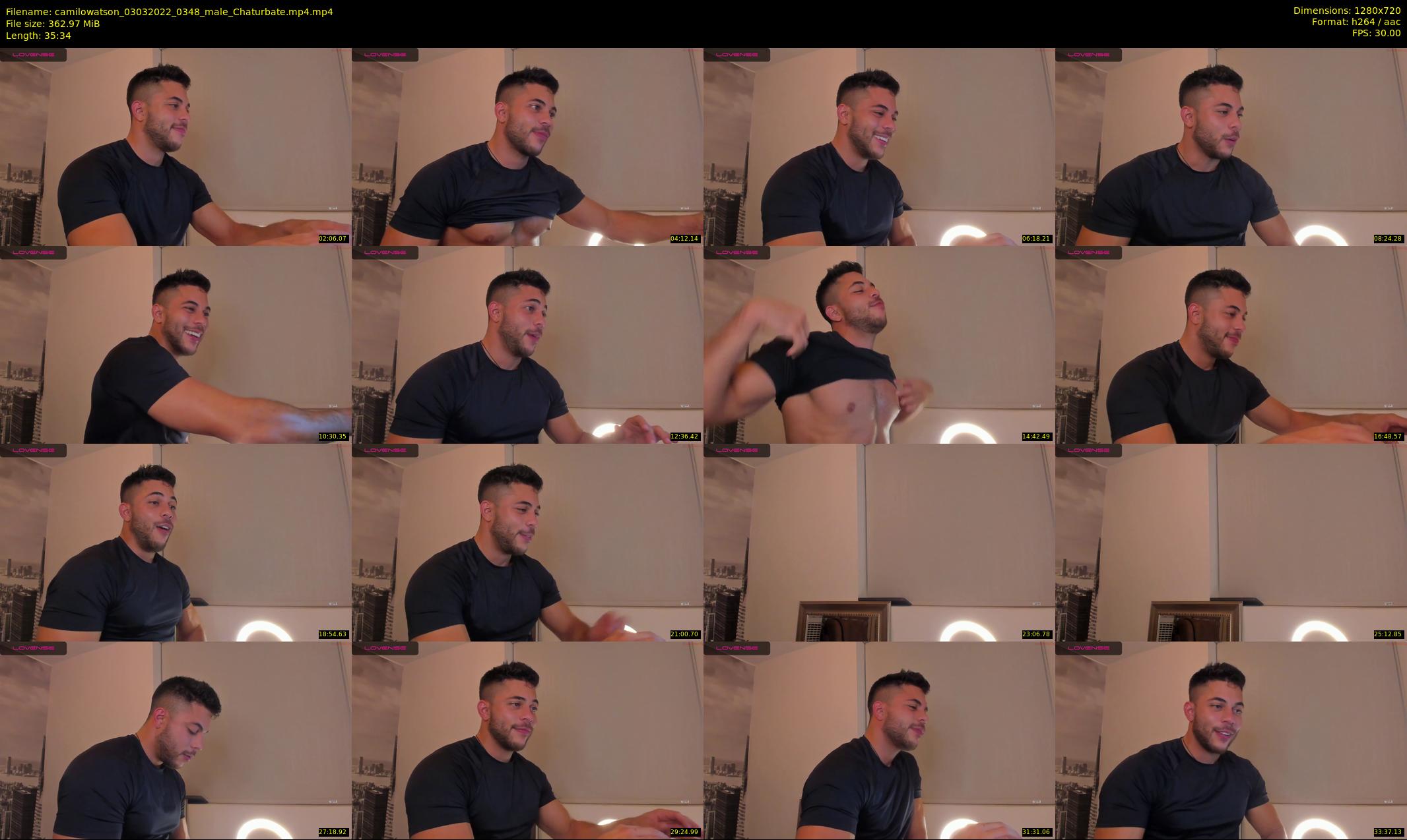 camilowatson — 36 minute Chaturbate male cam show recording, 720p, Mar 3, 2022