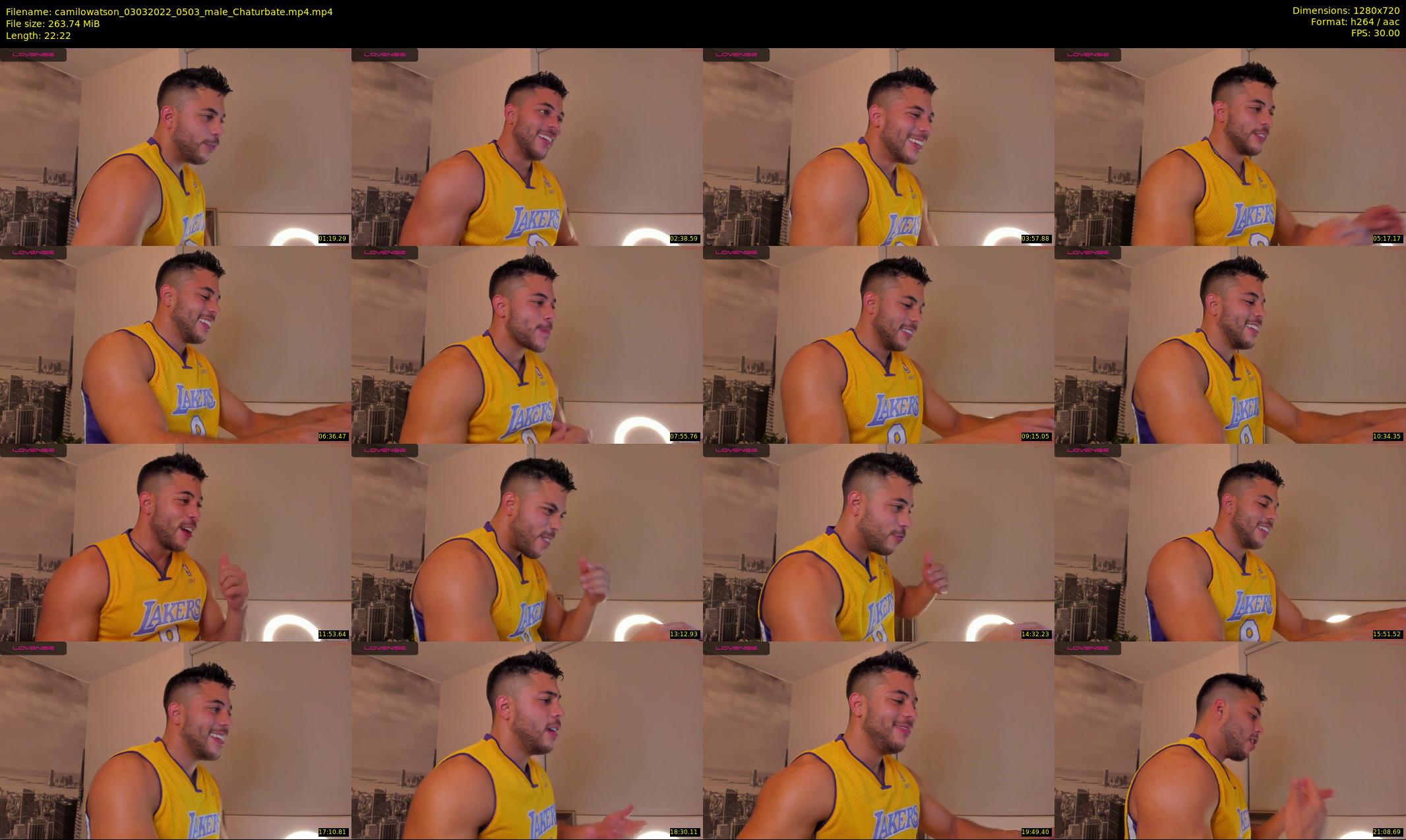 camilowatson — 23 minute Chaturbate male cam show recording, 720p, Mar 3, 2022