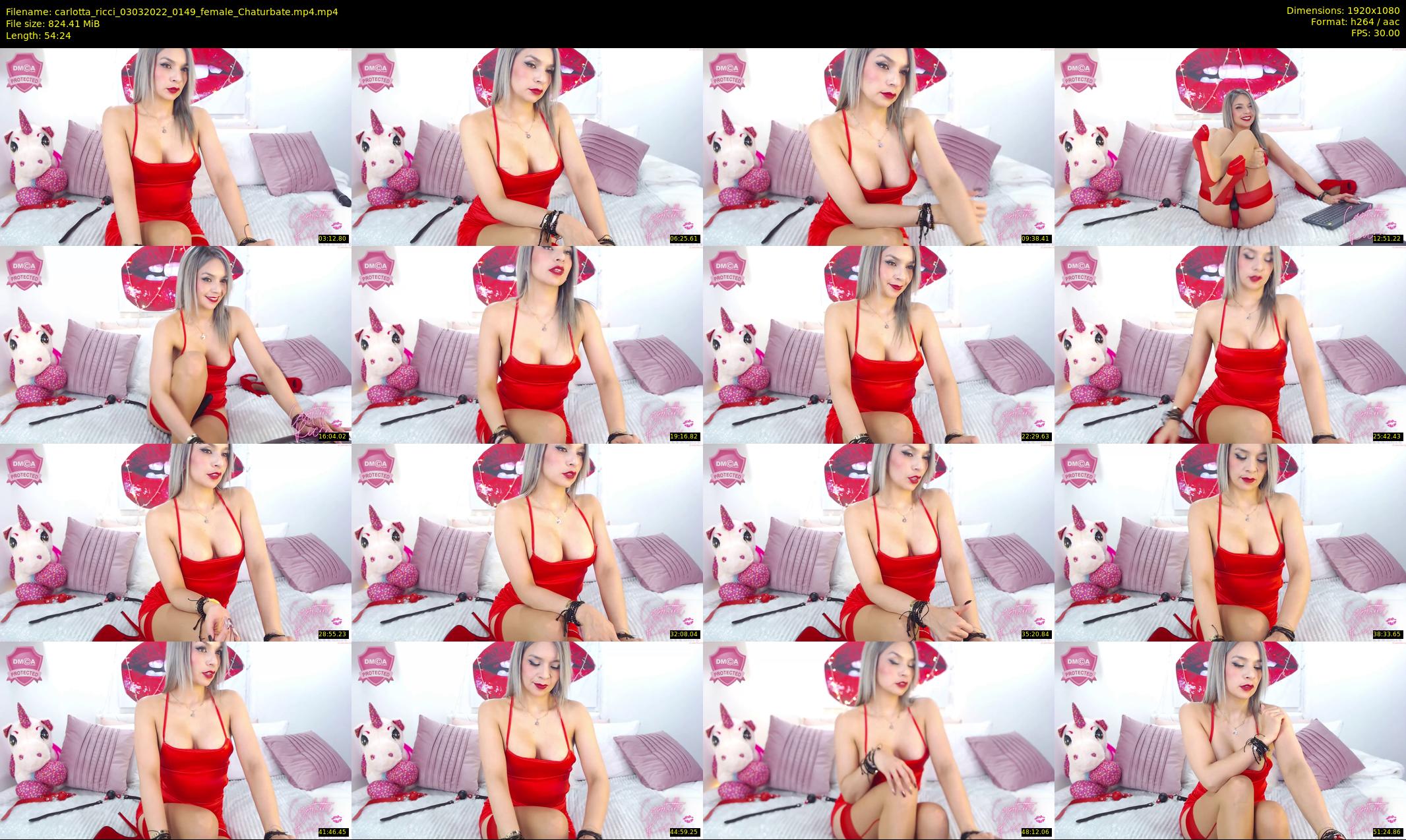 carlotta_ricci — 55 minute Chaturbate female cam show recording, 1080p, Mar 3, 2022