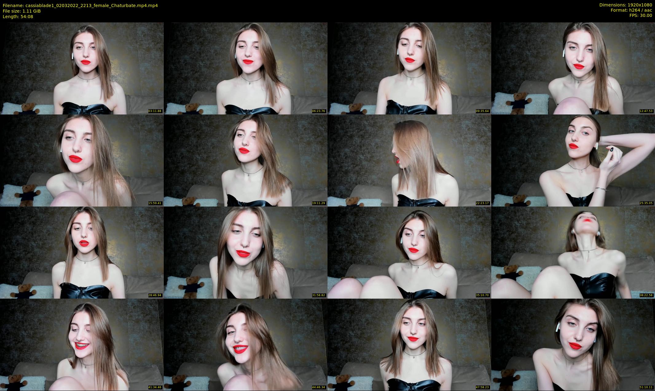 cassiablade1 — 55 minute Chaturbate female cam show recording, 1080p, Mar 2, 2022