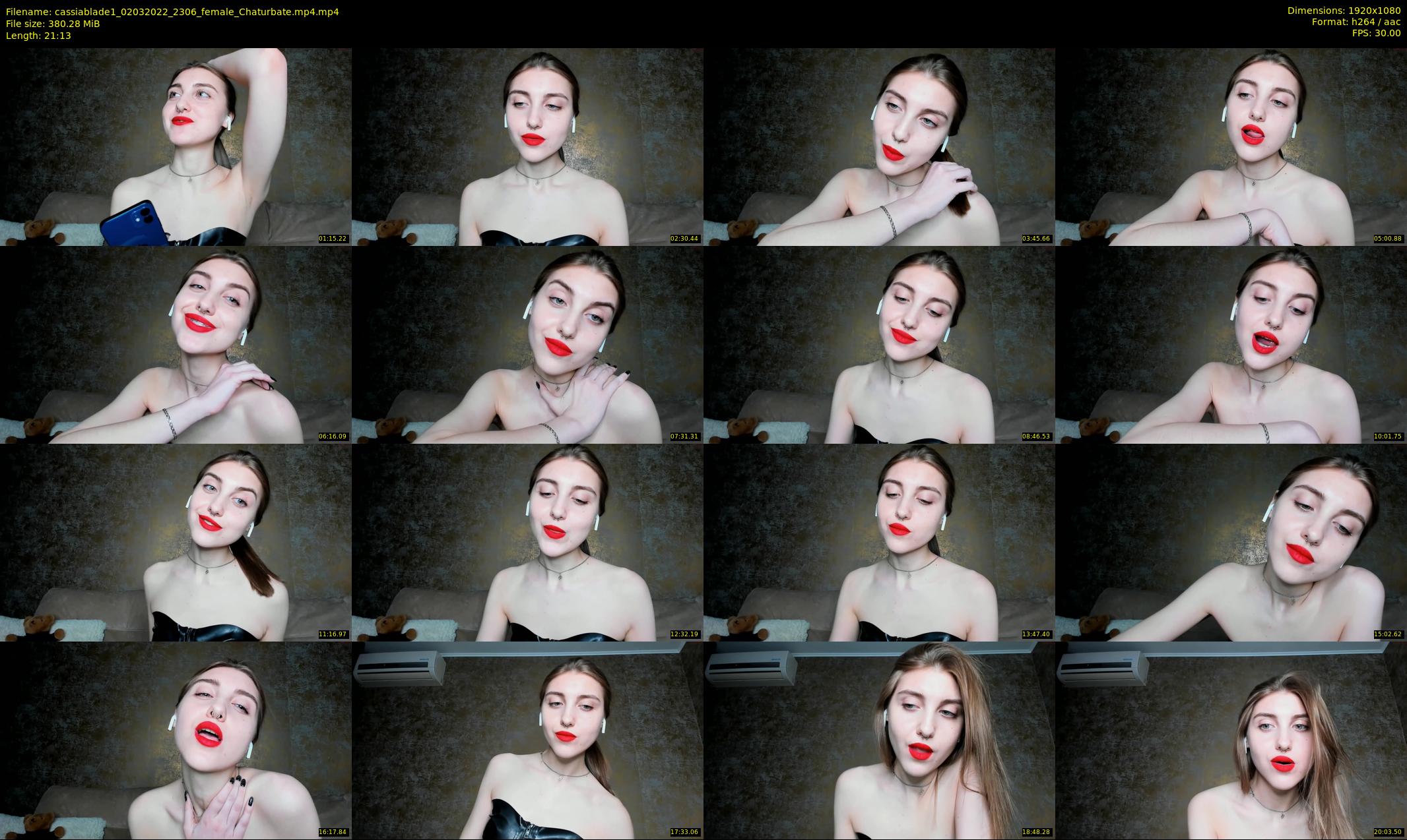 cassiablade1 — 22 minute Chaturbate female cam show recording, 1080p, Mar 2, 2022