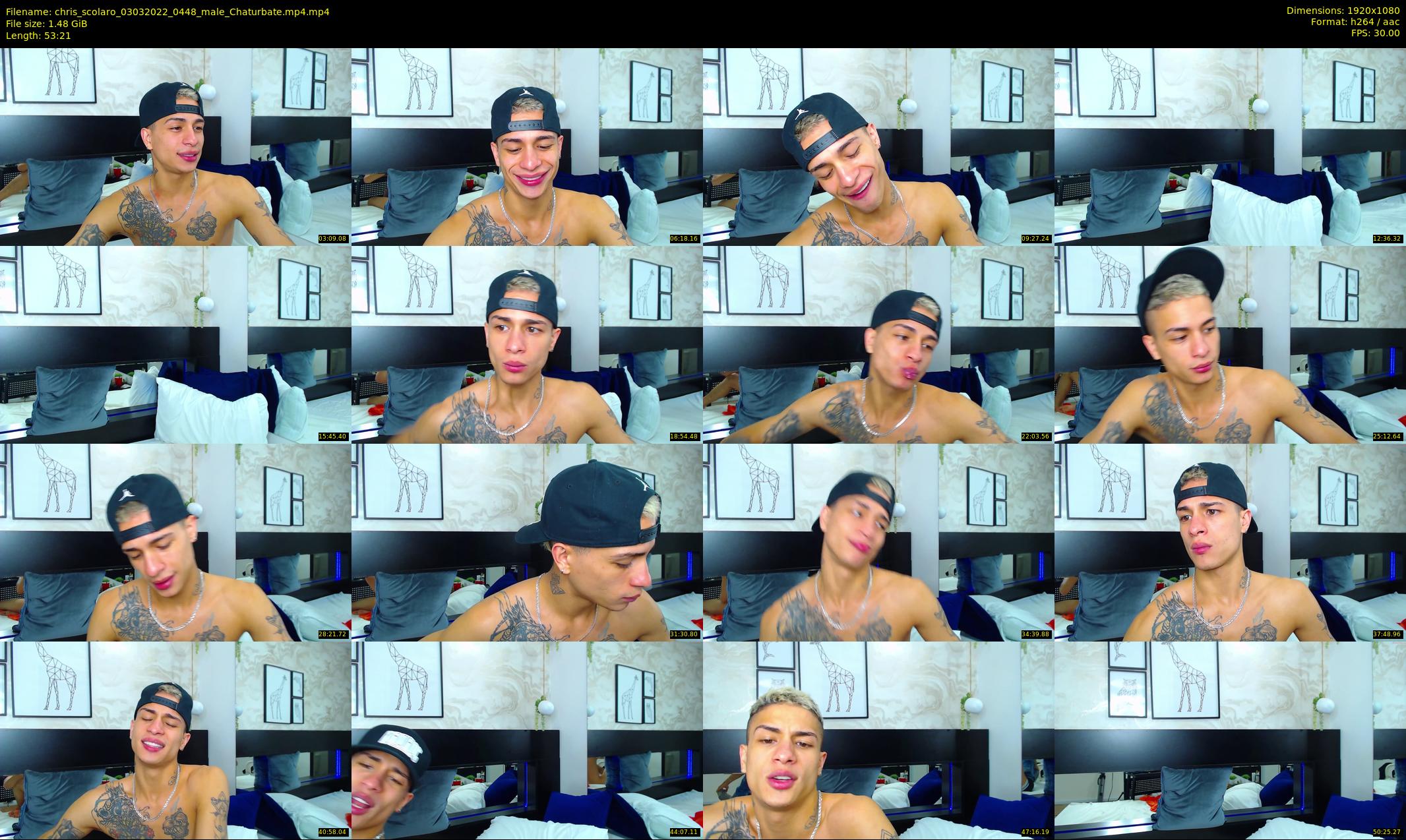 chris_scolaro — 54 minute Chaturbate male cam show recording, 1080p, Mar 3, 2022