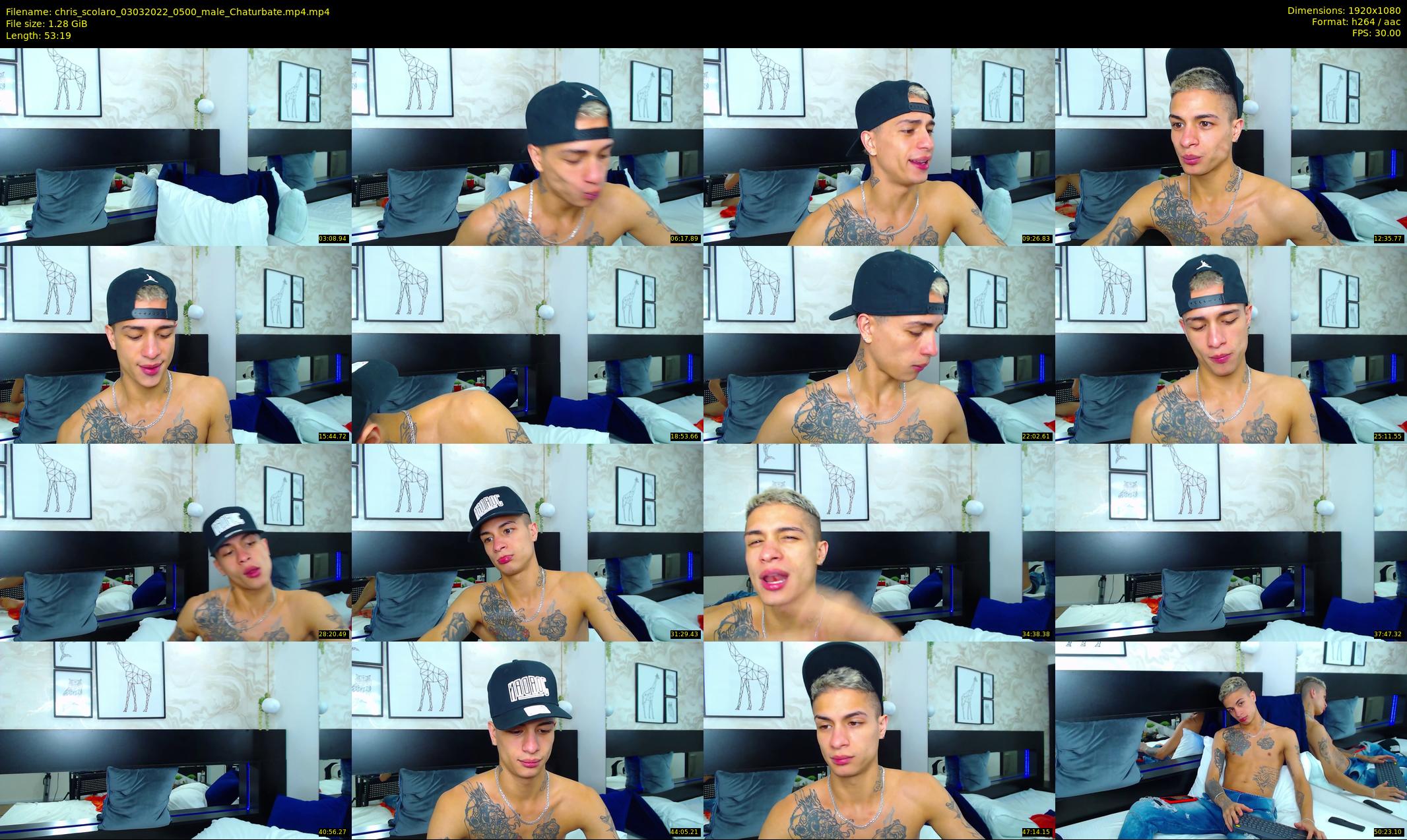 chris_scolaro — 54 minute Chaturbate male cam show recording, 1080p, Mar 3, 2022