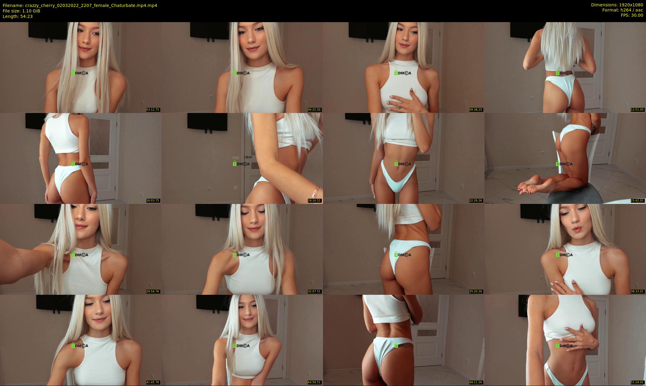 crazzy_cherry — 55 minute Chaturbate female cam show recording, 1080p, Mar 2, 2022