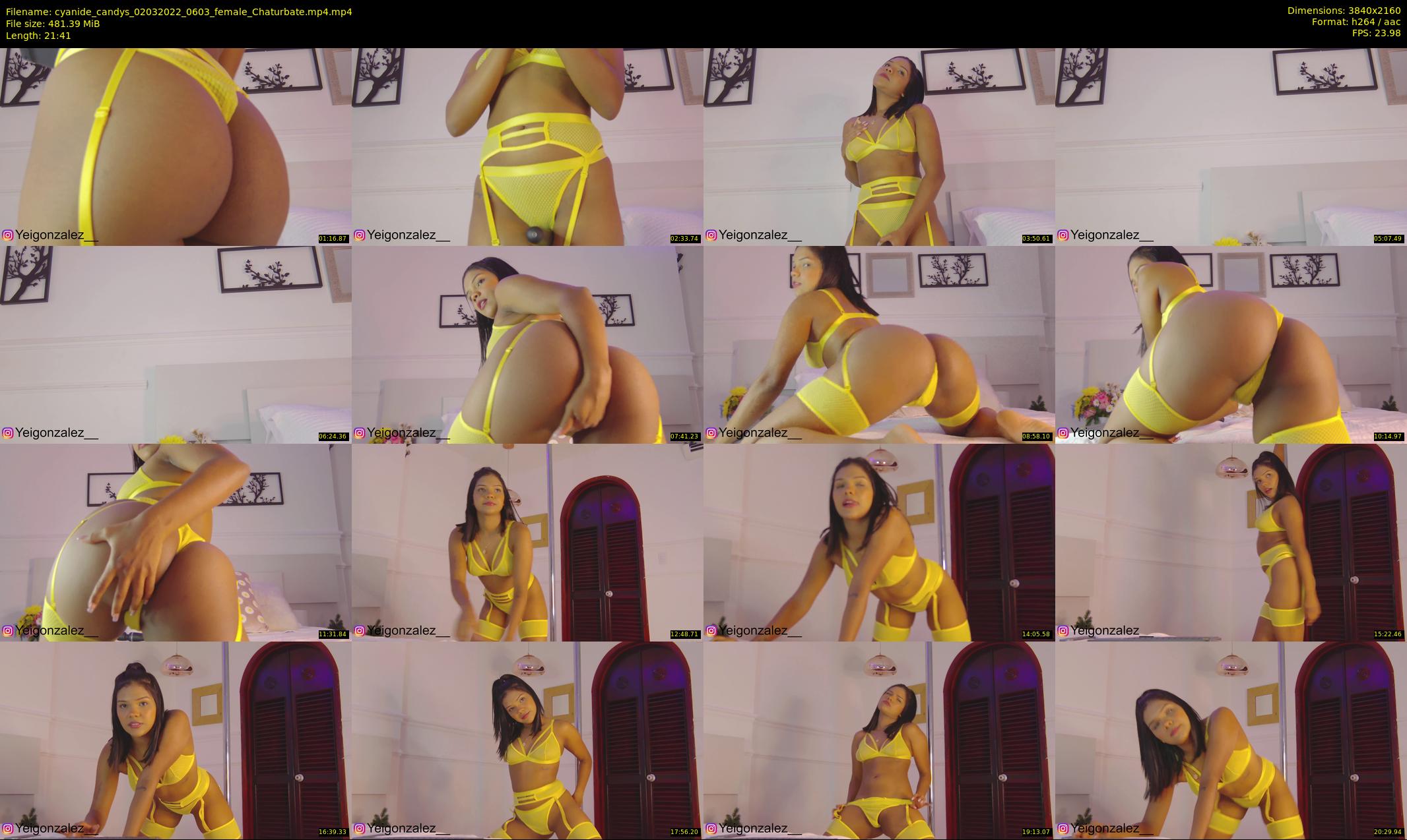 cyanide_candys — 22 minute Chaturbate female cam show recording, 4K, Mar 2, 2022