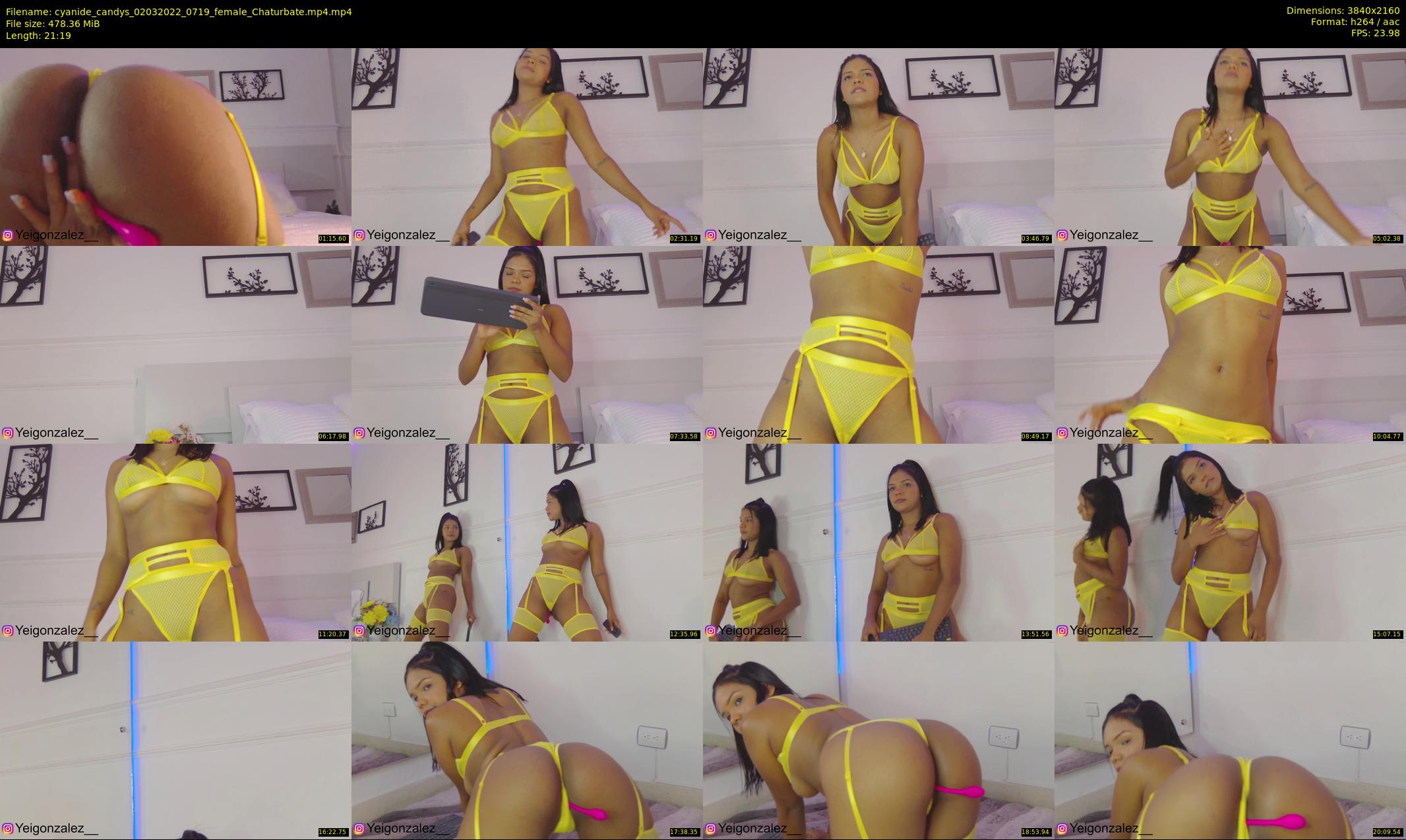 cyanide_candys — 22 minute Chaturbate female cam show recording, 4K, Mar 2, 2022