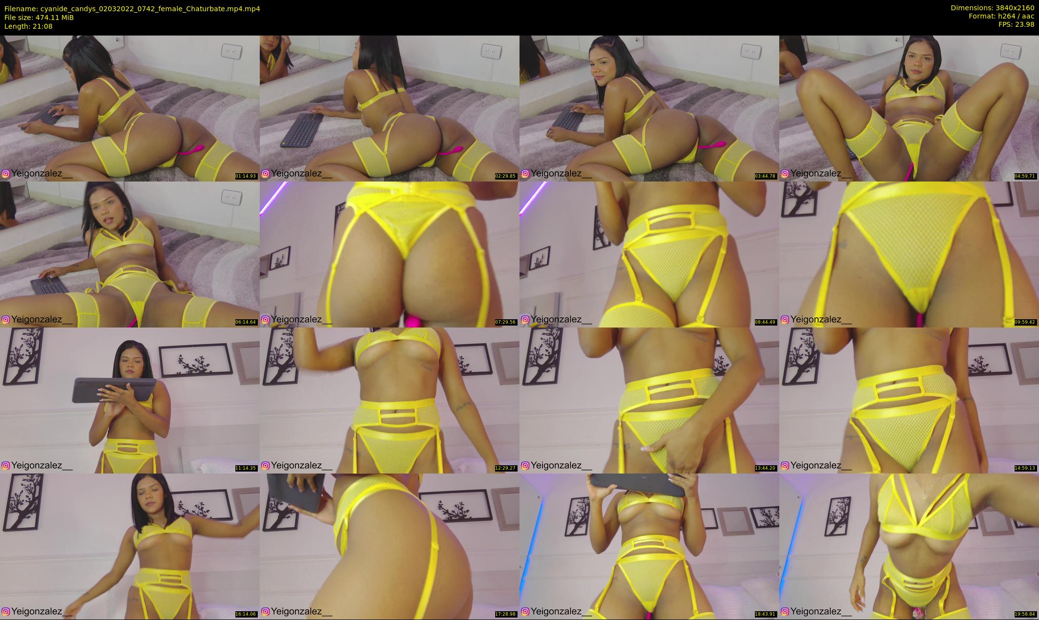 cyanide_candys — 22 minute Chaturbate female cam show recording, 4K, Mar 2, 2022