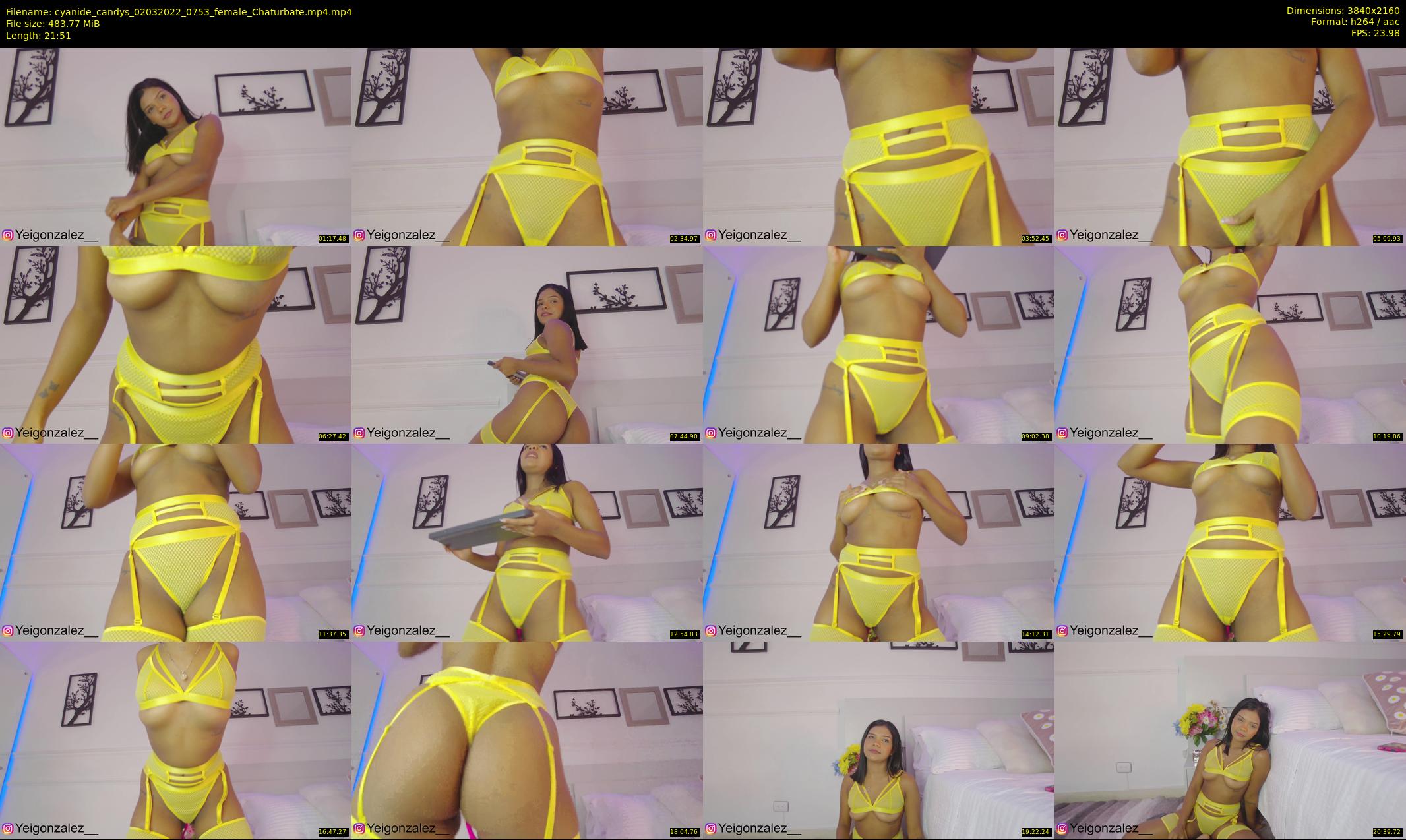 cyanide_candys — 22 minute Chaturbate female cam show recording, 4K, Mar 2, 2022