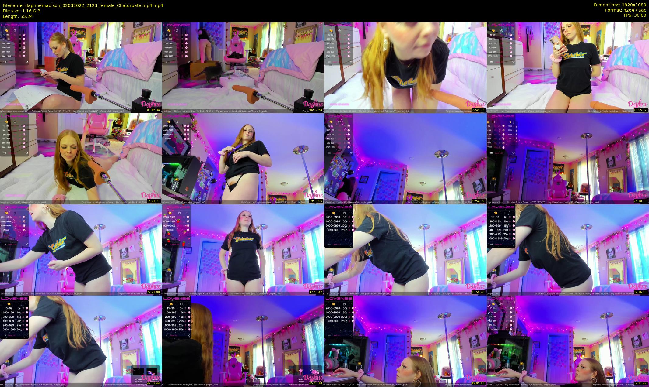 daphnemadison — 56 minute Chaturbate couple cam show recording, 1080p, Mar 2, 2022
