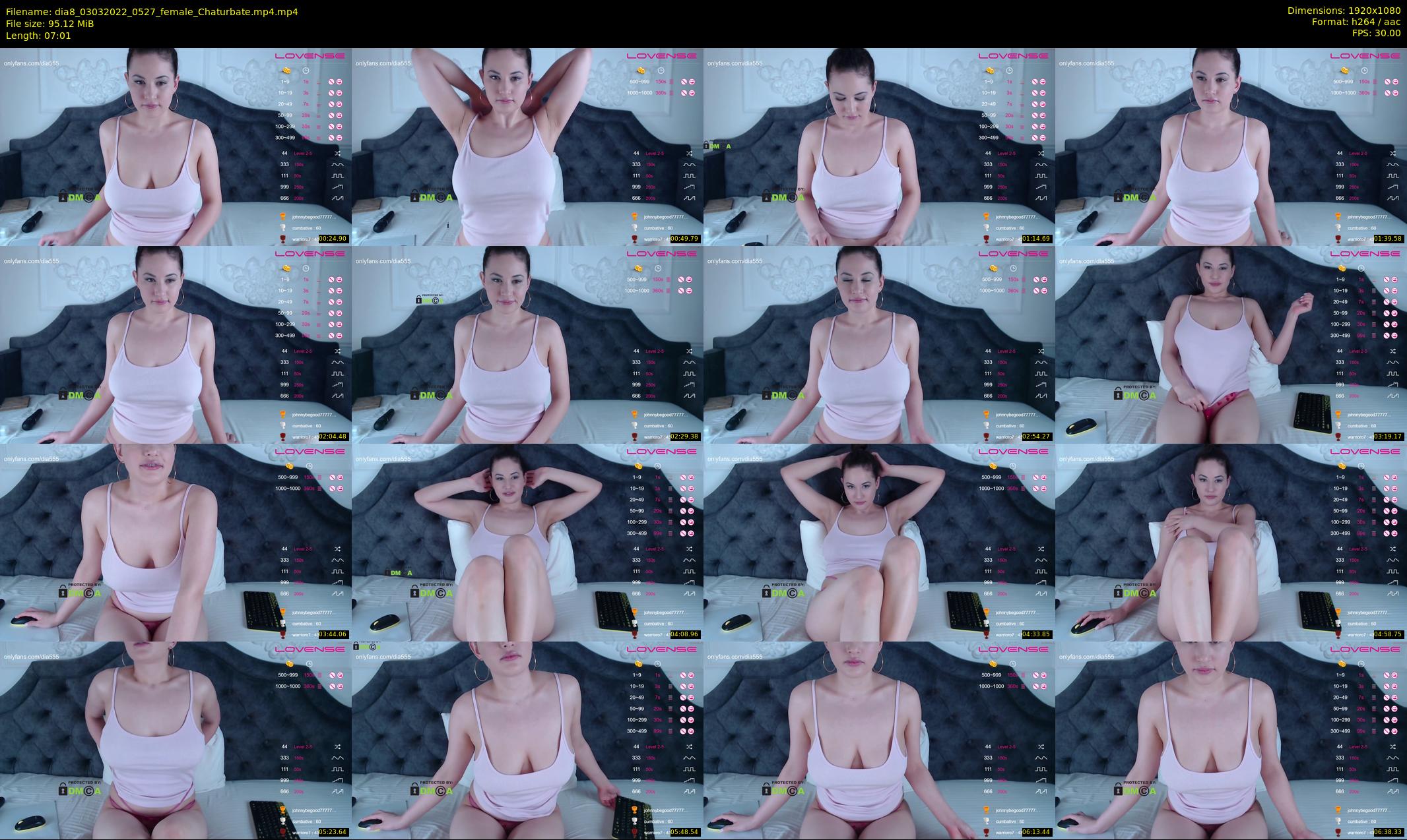 dia8 — 8 minute Chaturbate female cam show recording, 1080p, Mar 3, 2022