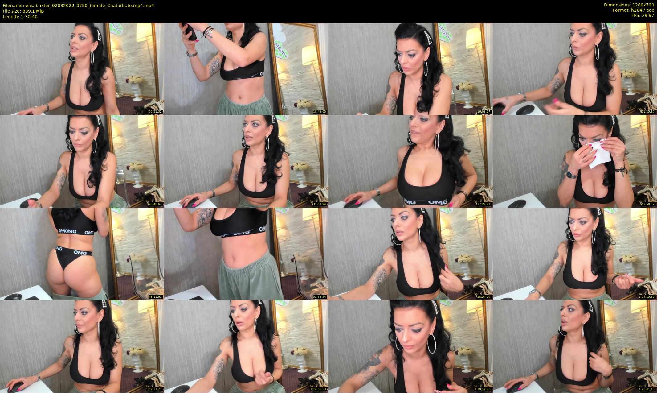 elisabaxter — 91 minute Chaturbate female cam show recording, 720p, Mar 2, 2022
