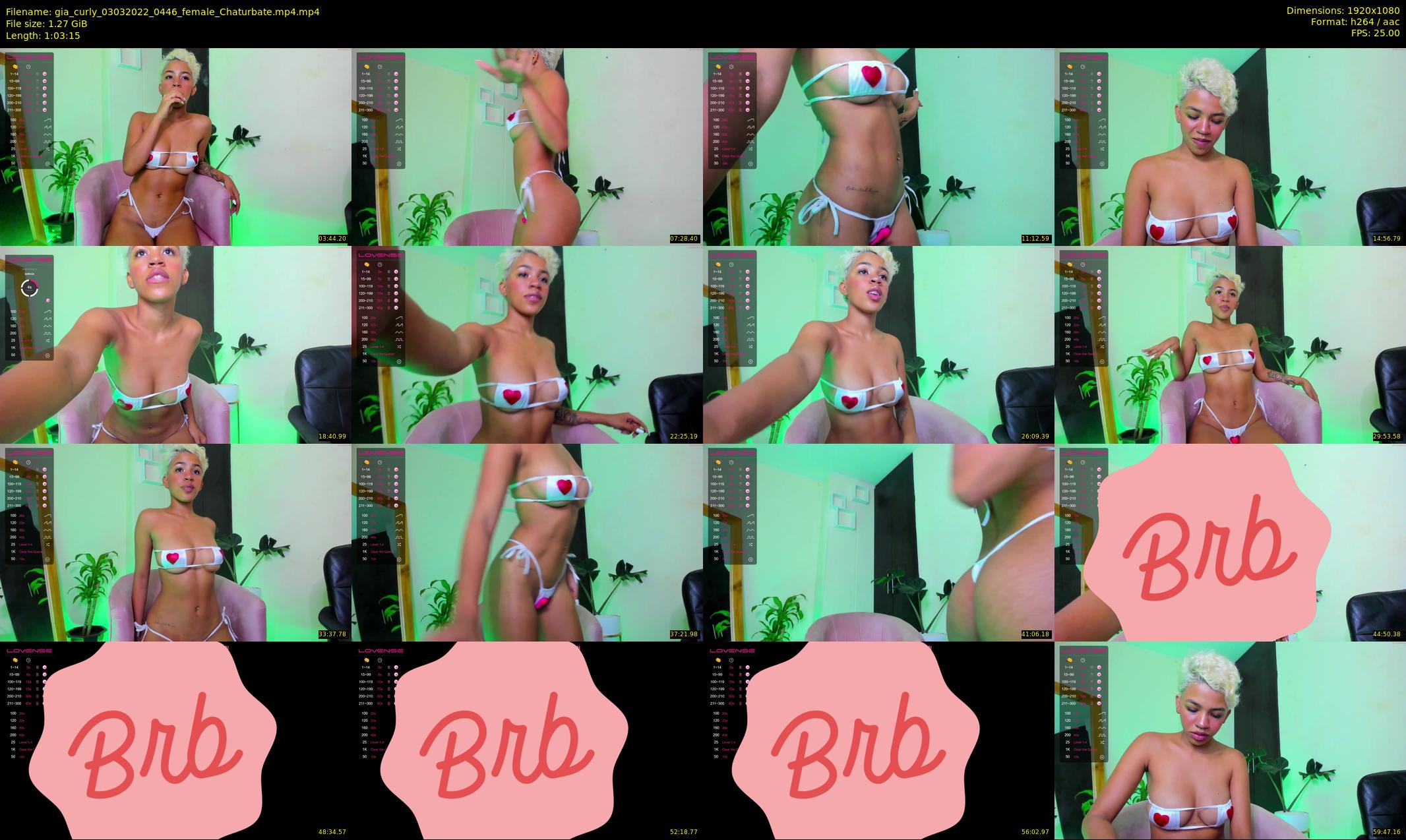 gia_curly — 64 minute Chaturbate female cam show recording, 1080p, Mar 3, 2022