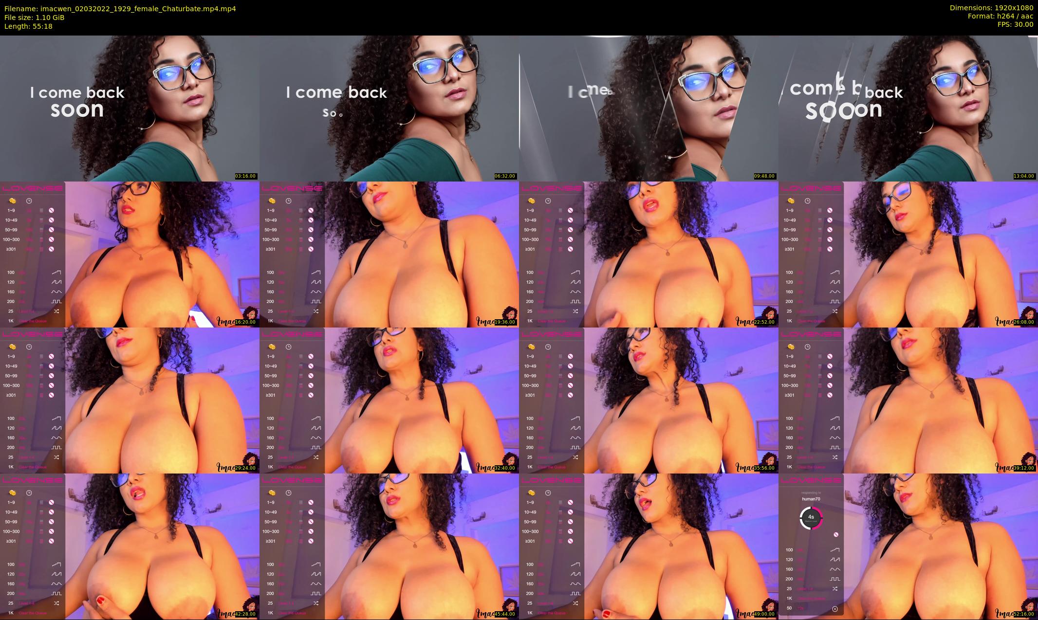 imacwen — 56 minute Chaturbate female cam show recording, 1080p, Mar 2, 2022