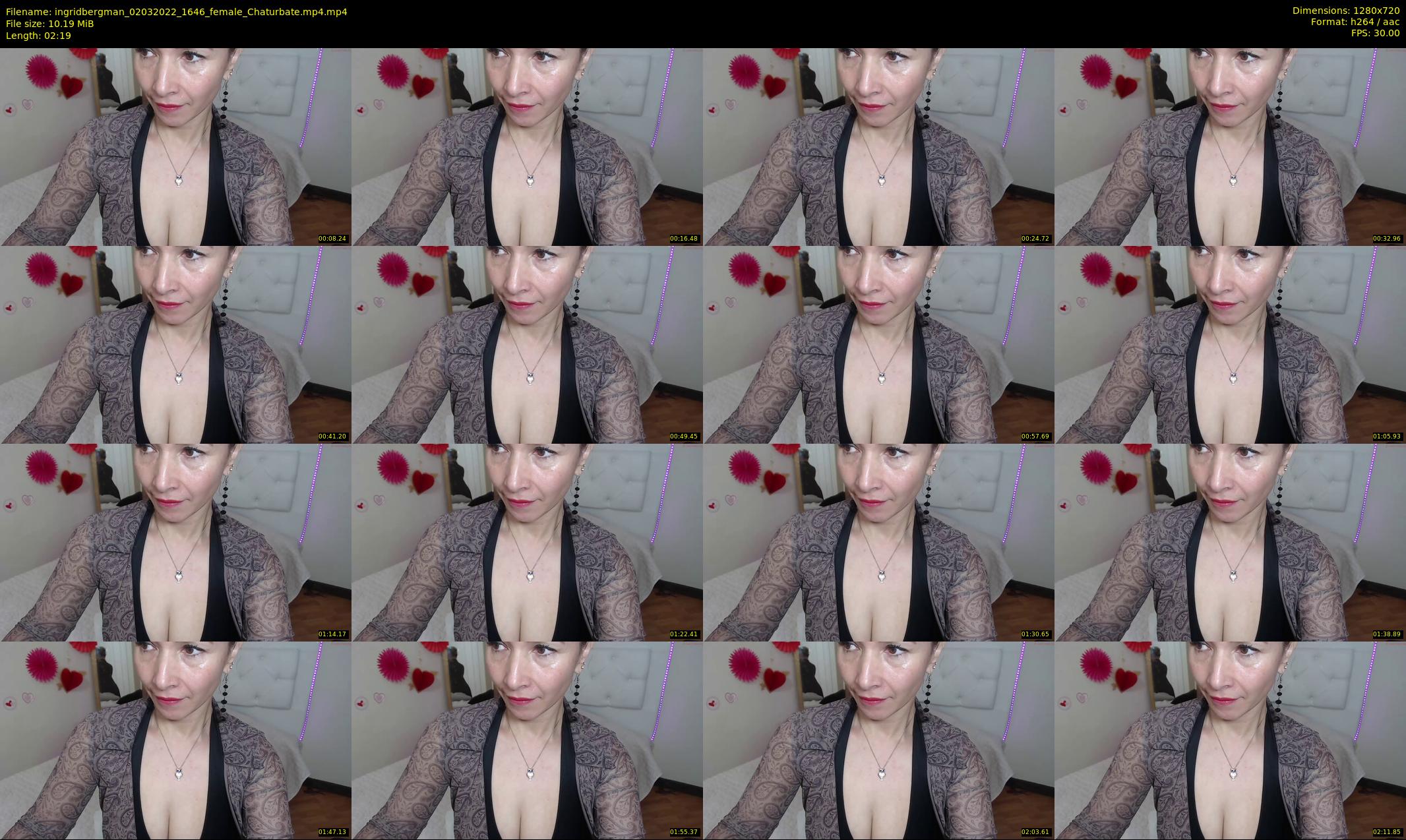 ingridbergman — 3 minute Chaturbate female cam show recording, 720p, Mar 2, 2022