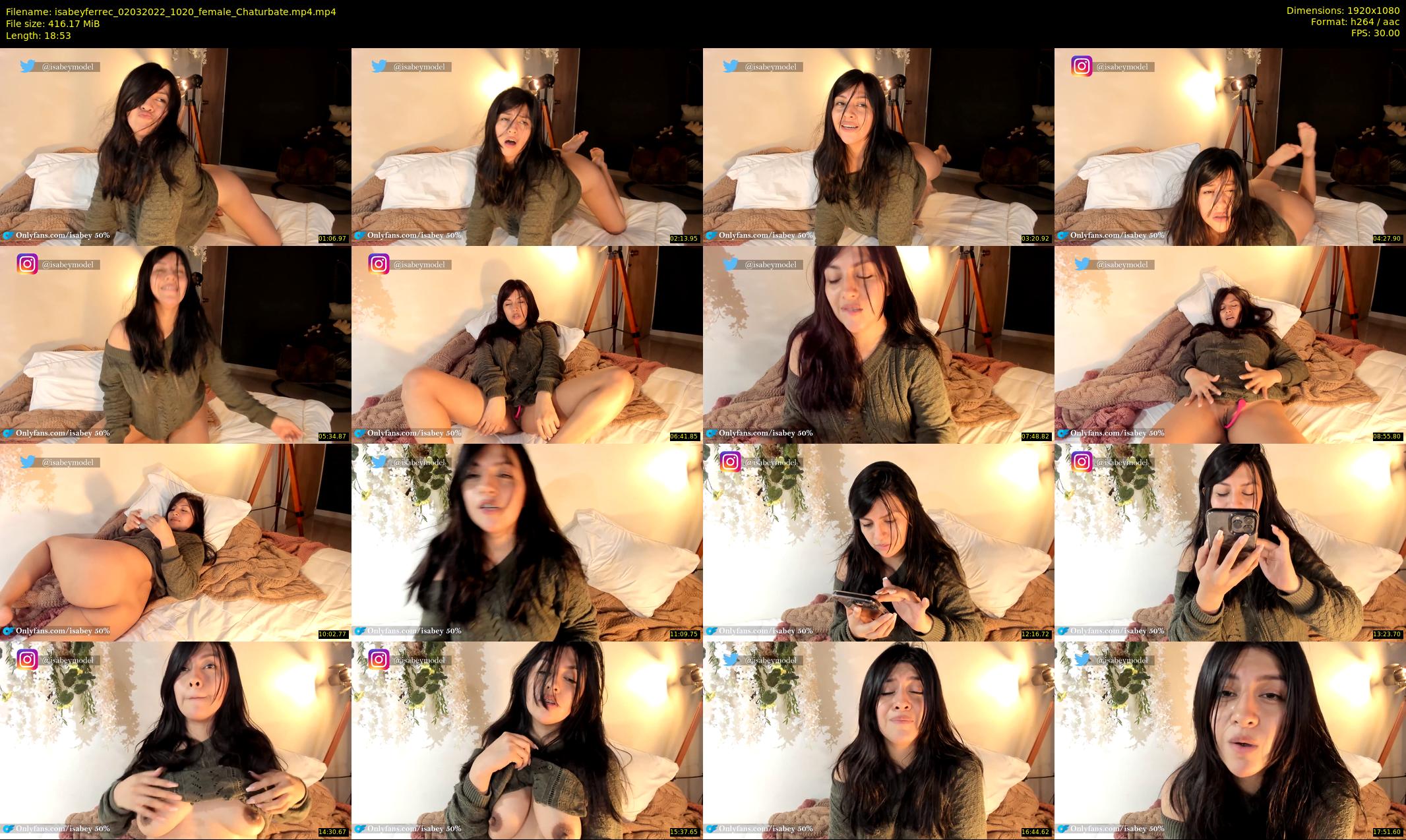 isabeyferrec — 19 minute Chaturbate female cam show recording, 1080p, Mar 2, 2022