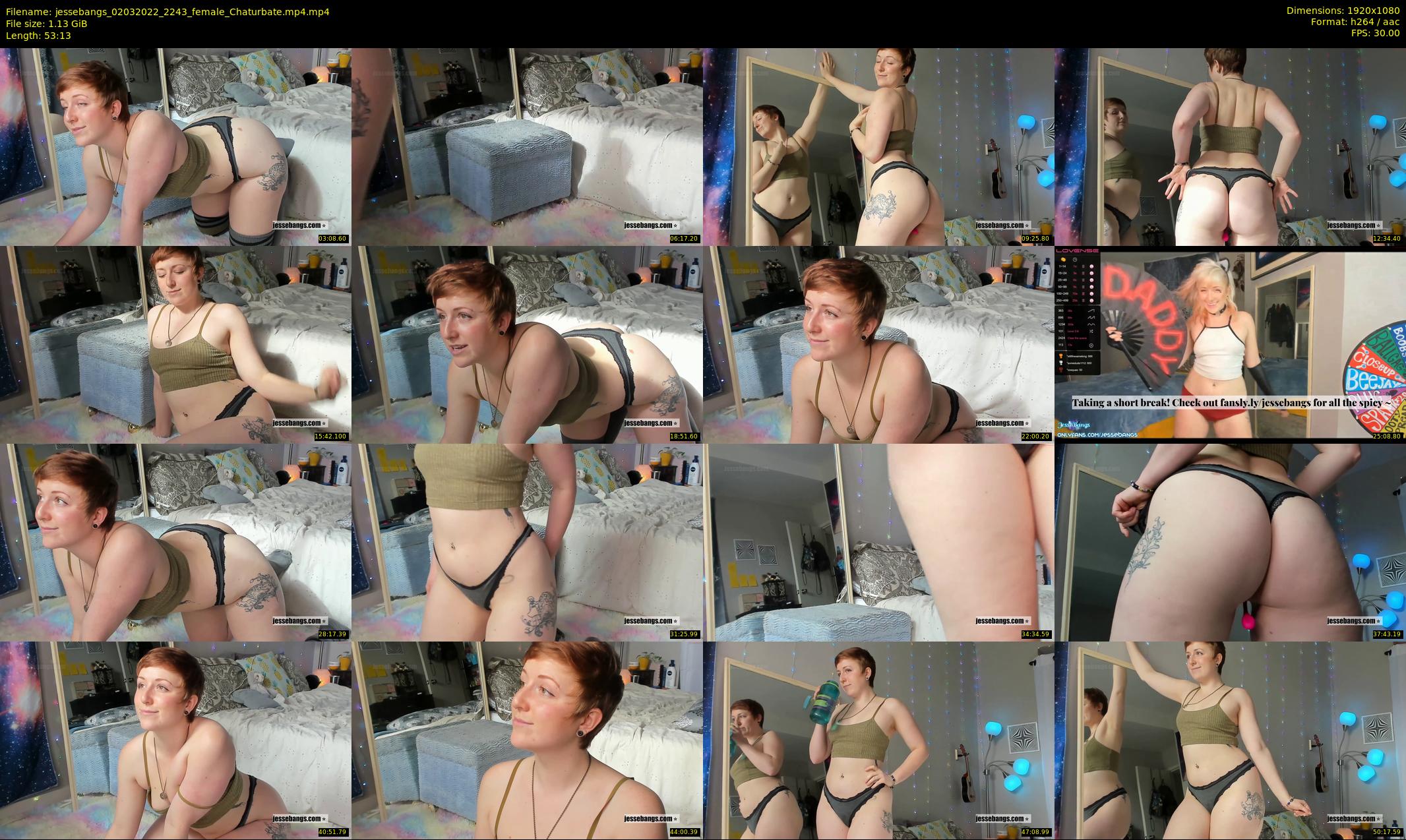 jessebangs — 54 minute Chaturbate female cam show recording, 1080p, Mar 2, 2022