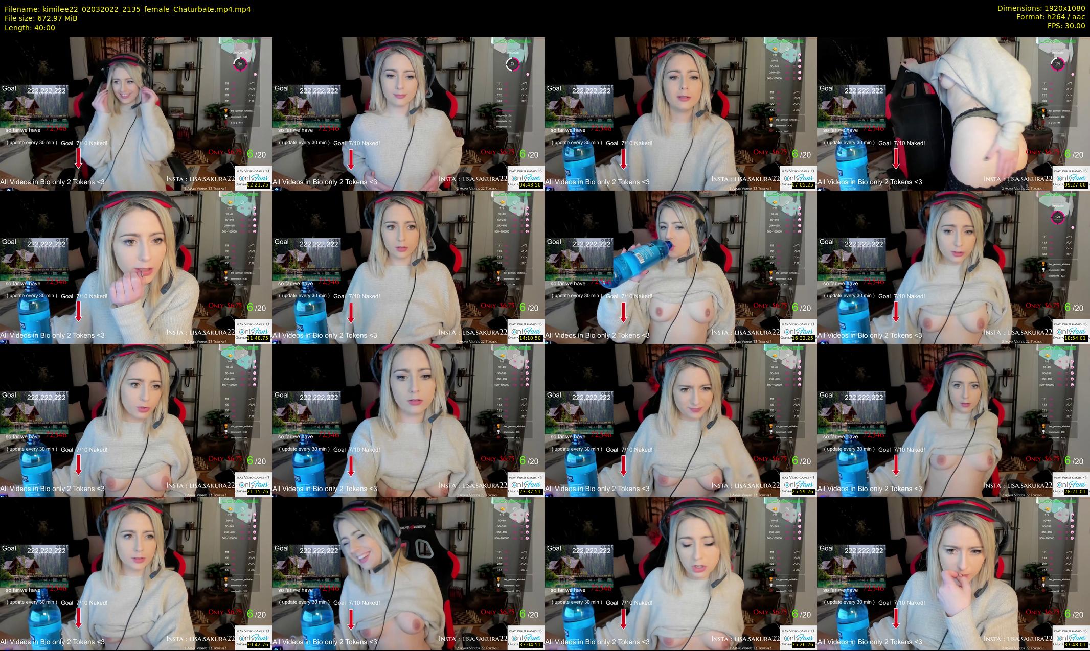 kimilee22 — 40 minute Chaturbate female cam show recording, 1080p, Mar 2, 2022