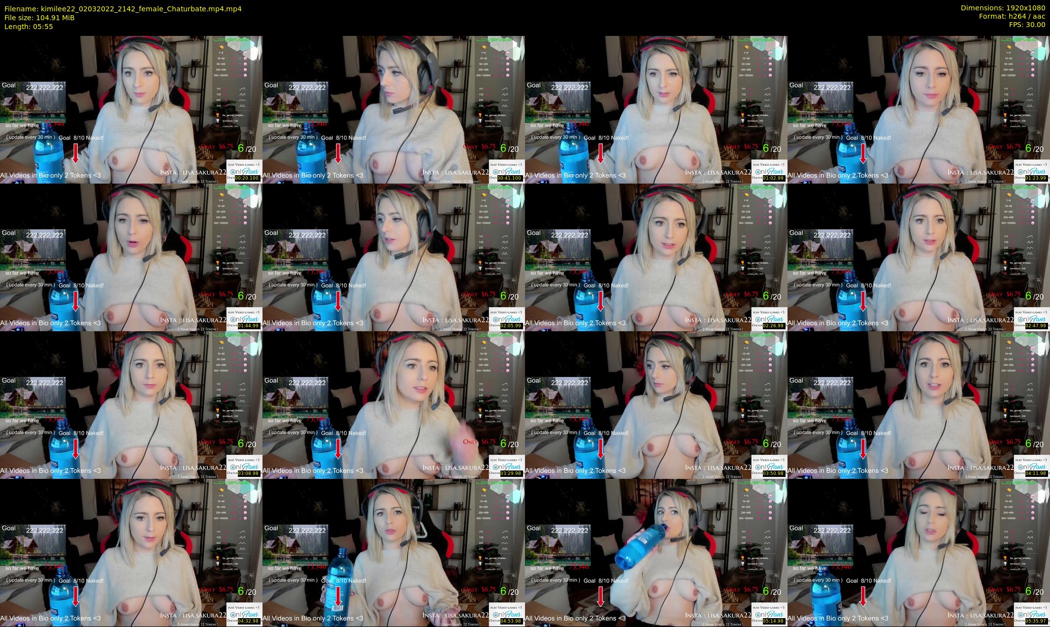 kimilee22 — 6 minute Chaturbate female cam show recording, 1080p, Mar 2, 2022