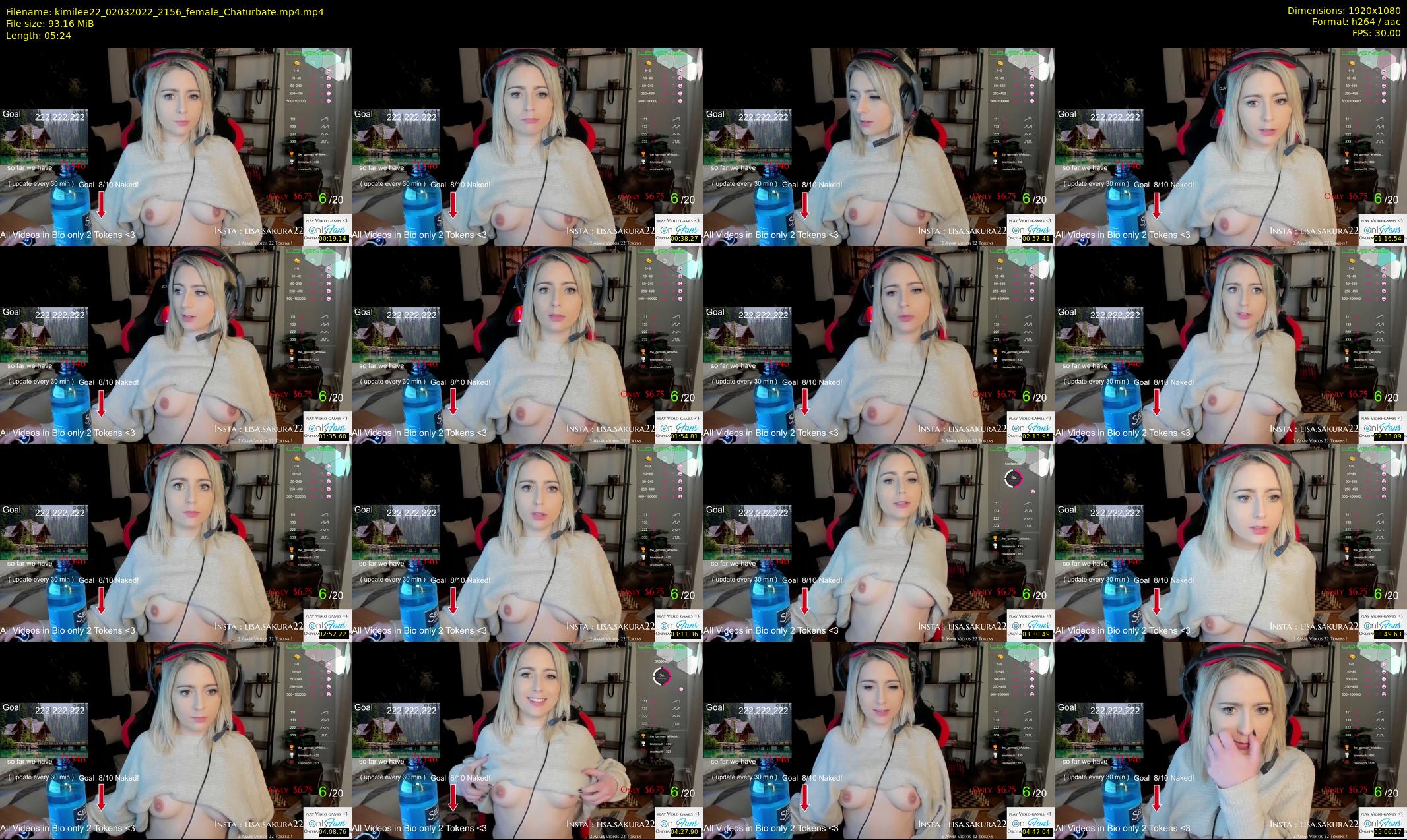 kimilee22 — 6 minute Chaturbate female cam show recording, 1080p, Mar 2, 2022