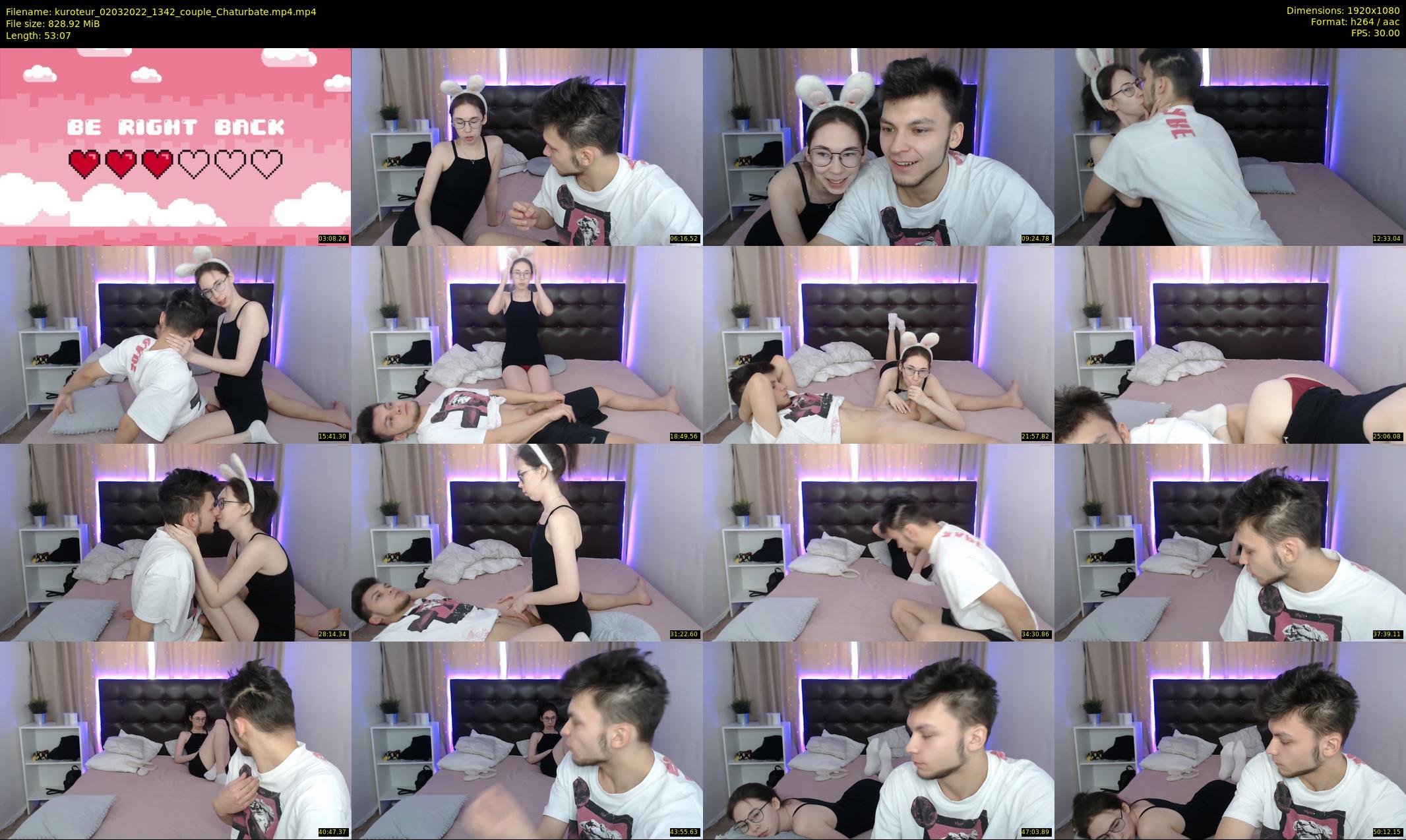 kuroteur — 54 minute Chaturbate couple cam show recording, 1080p, Mar 2, 2022