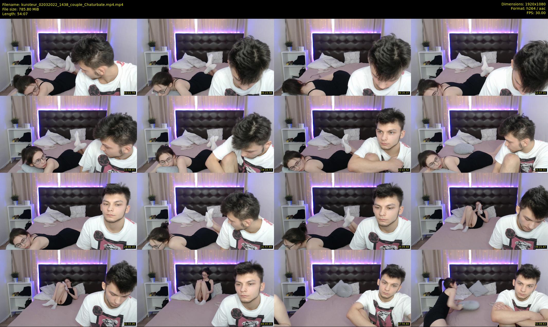 kuroteur — 55 minute Chaturbate couple cam show recording, 1080p, Mar 2, 2022