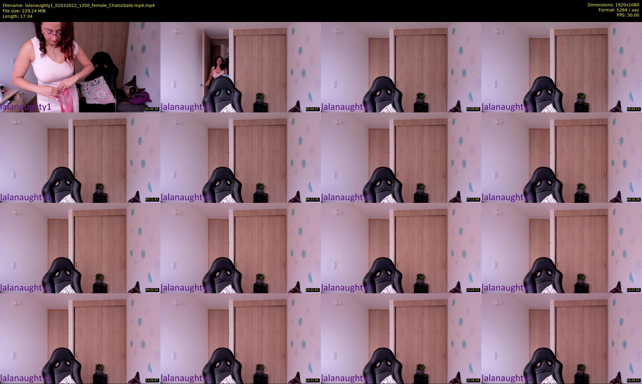 lalanaughty1 — 18 minute Chaturbate female cam show recording, 1080p, Mar 2, 2022