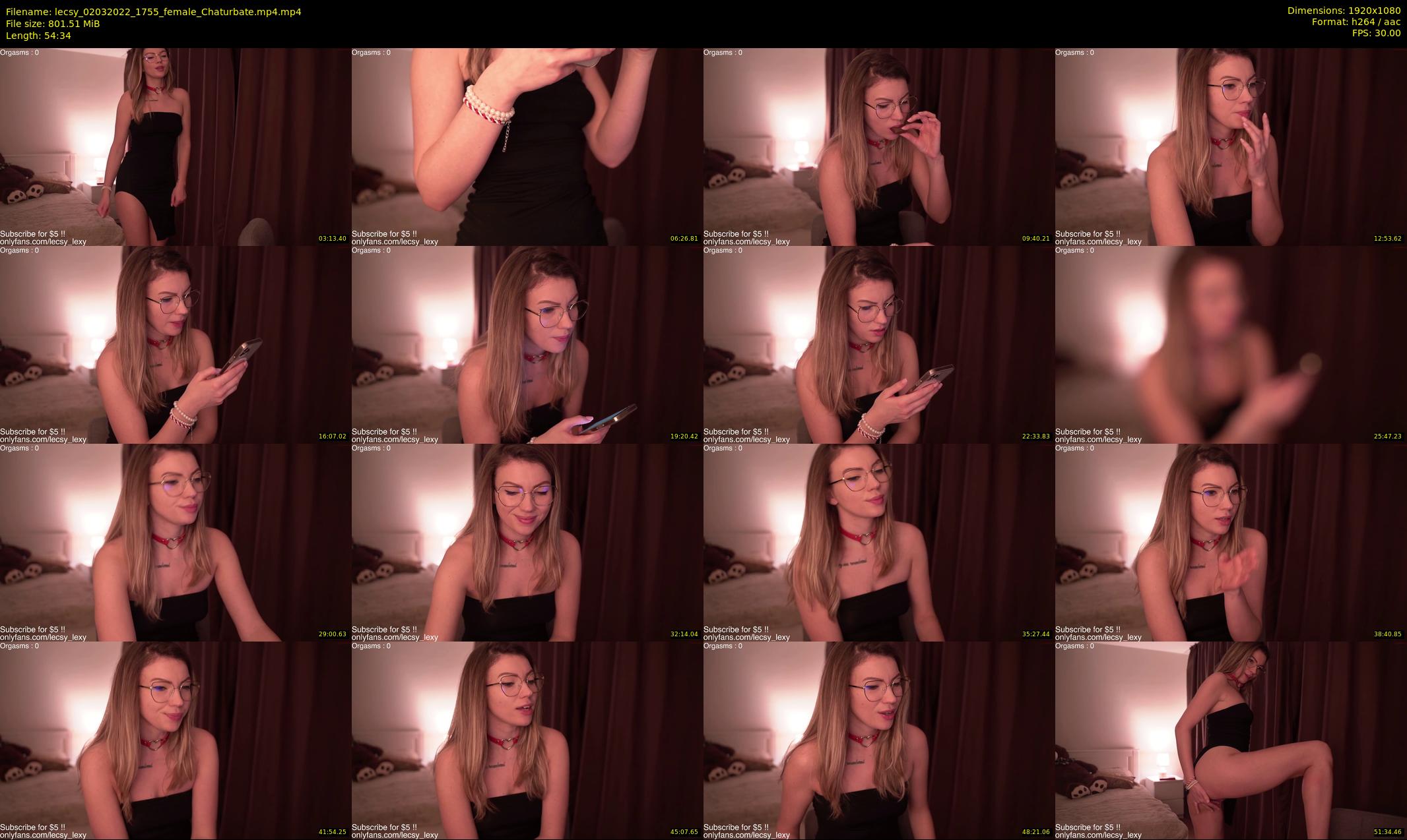 lecsy — 55 minute Chaturbate female cam show recording, 1080p, Mar 2, 2022