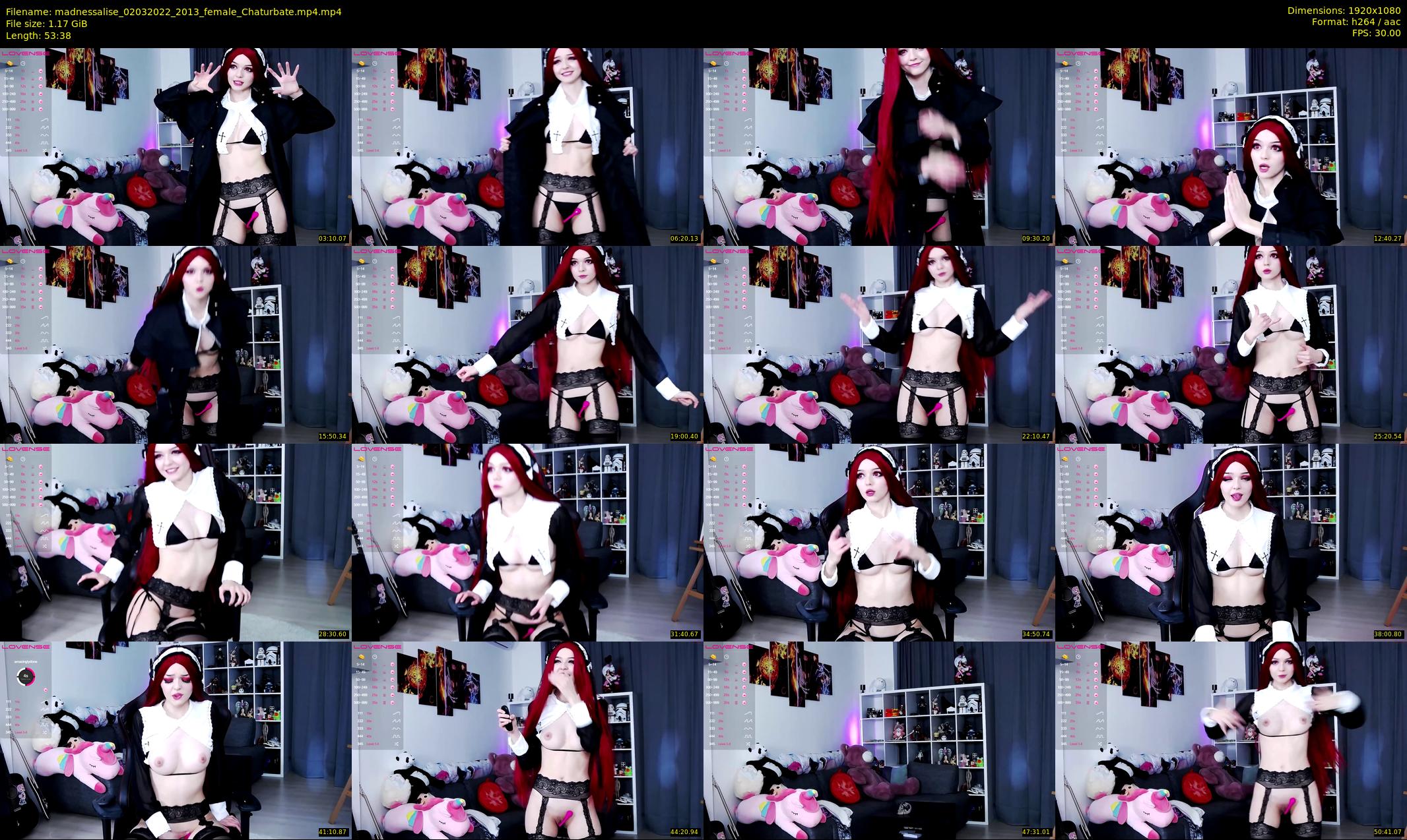 madnessalise — 54 minute Chaturbate female cam show recording, 1080p, Mar 2, 2022